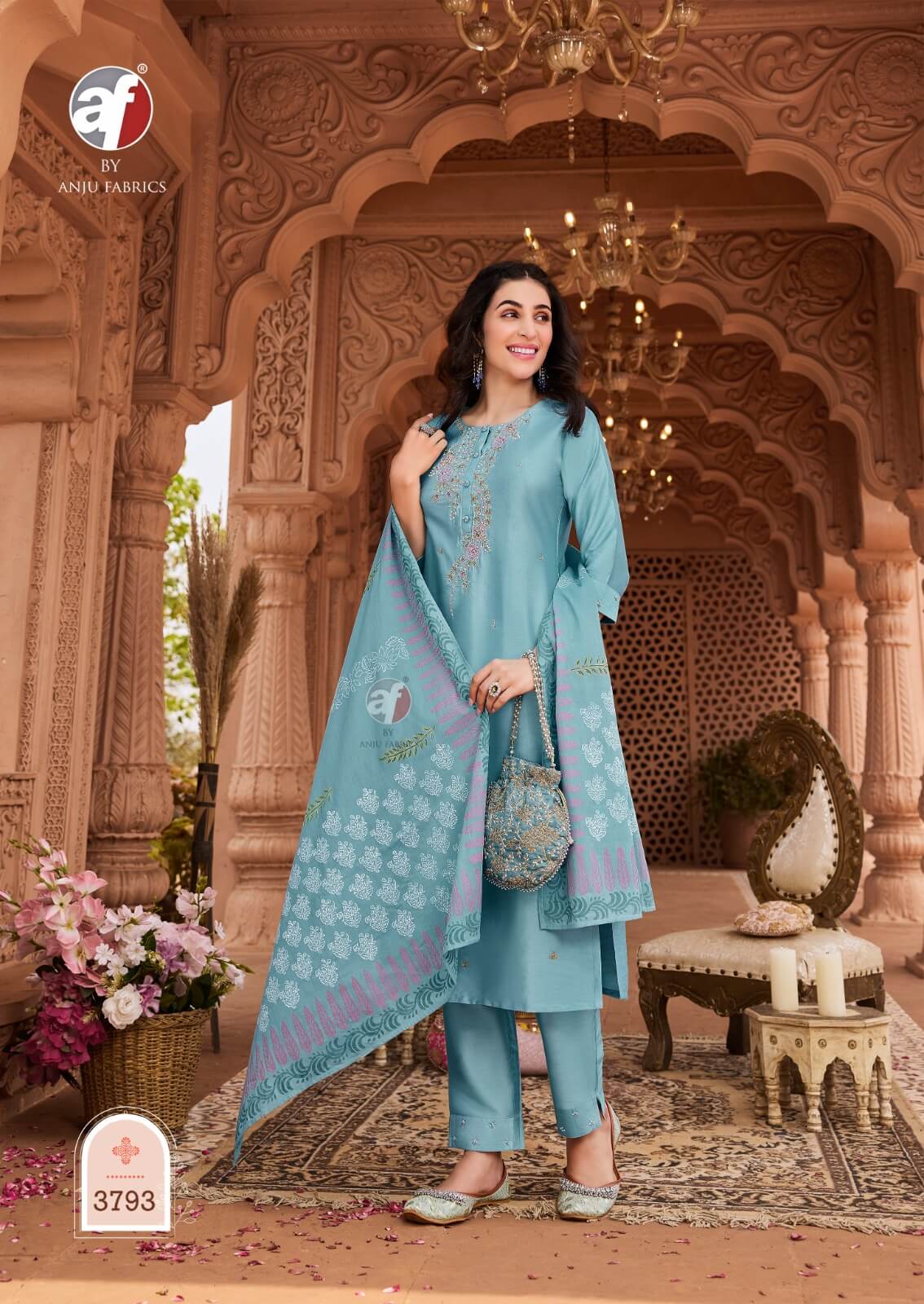 Anju Fabrics Once More Vol 4 Salwar Kameez Catalog collection 9