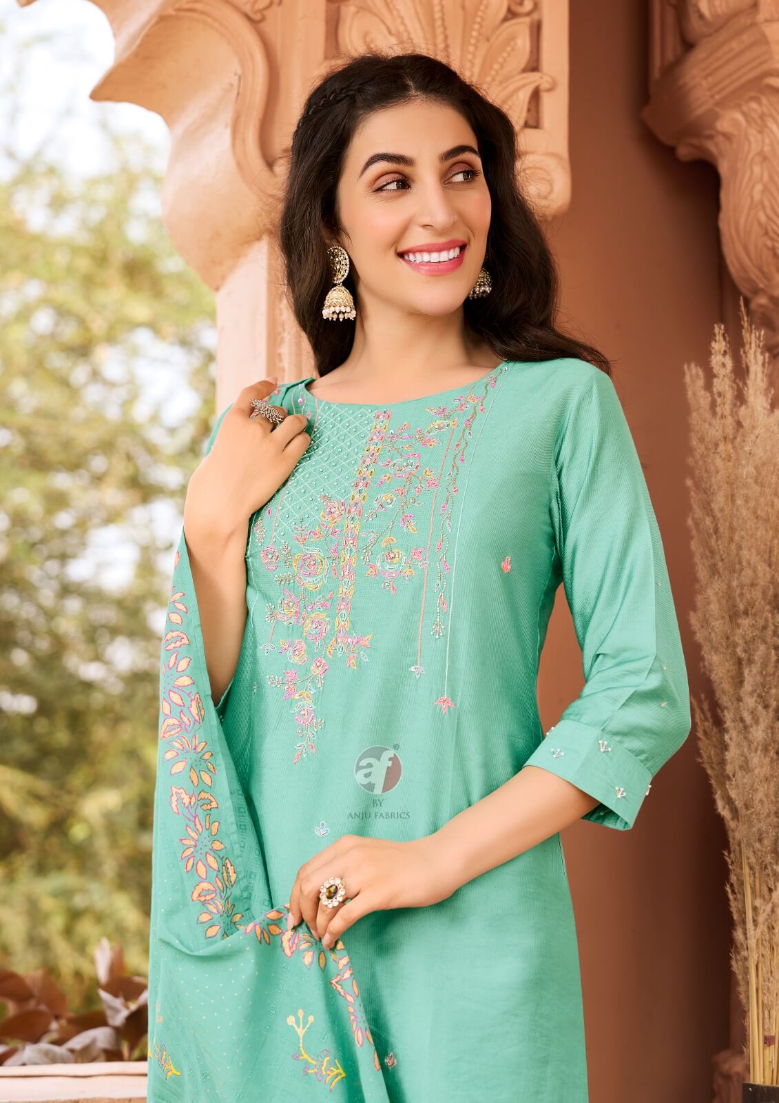 Anju Fabrics Once More Vol 4 Salwar Kameez Catalog collection 14