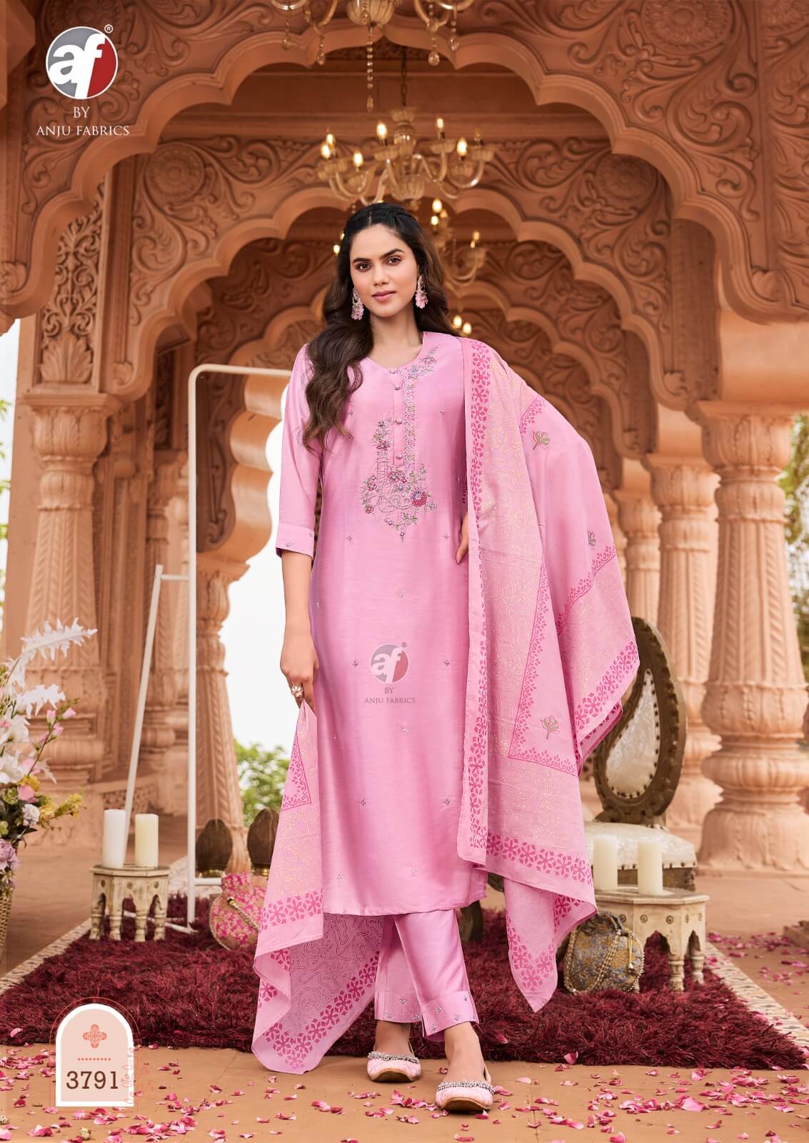 Anju Fabrics Once More Vol 4 Salwar Kameez Catalog collection 3