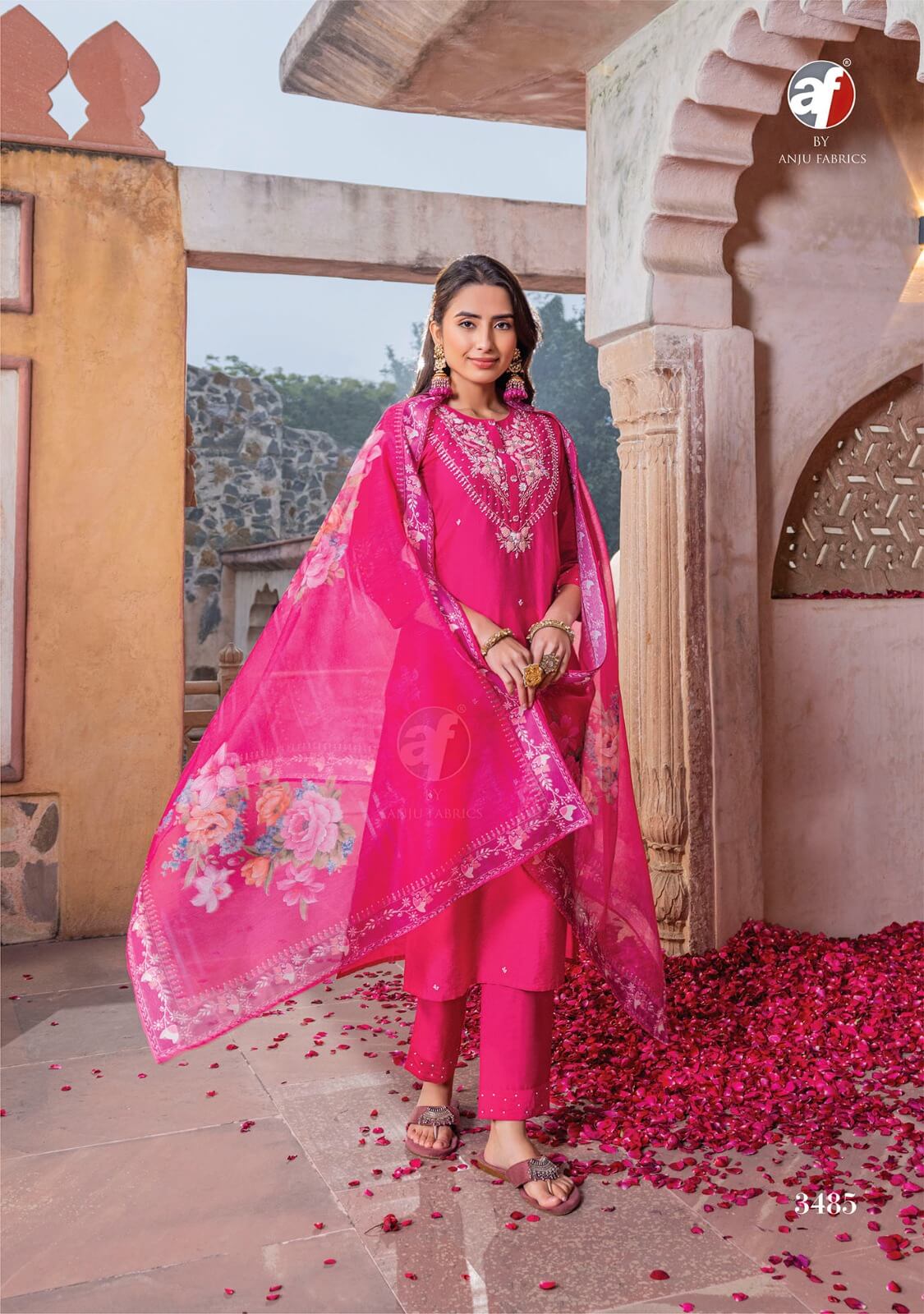 Anju Fabrics Gazal Vol 4 Embroidery Salwar Kameez Catalog collection 7