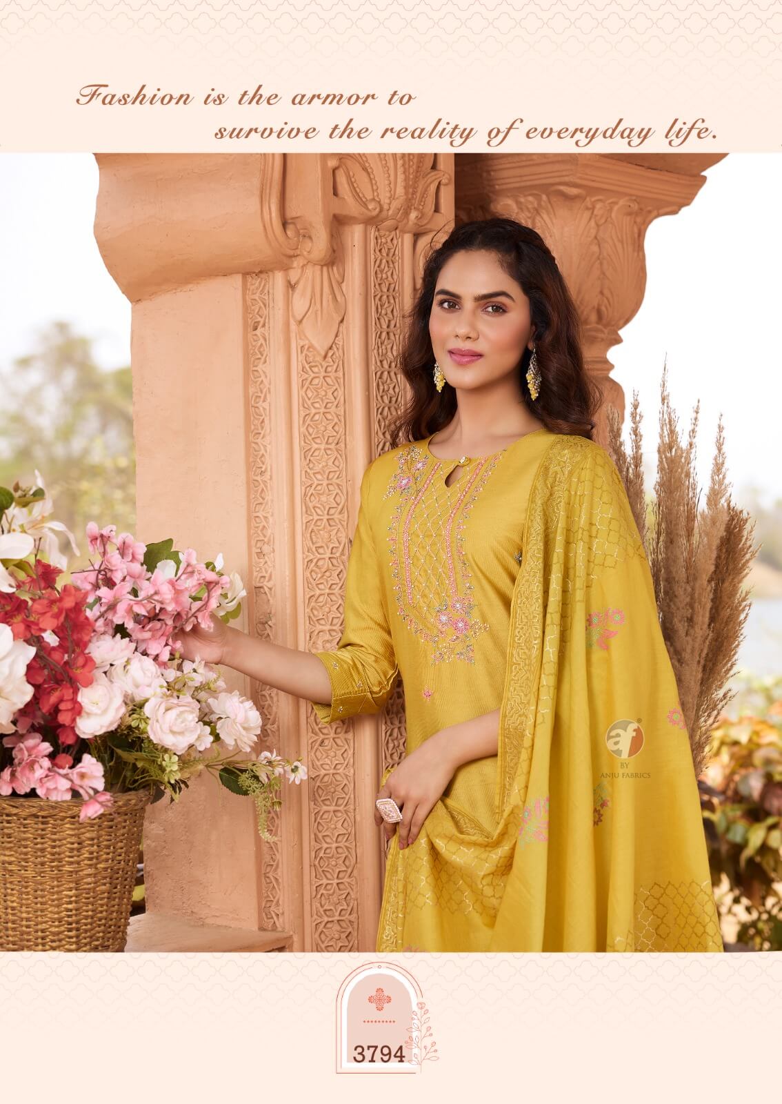 Anju Fabrics Once More Vol 4 Salwar Kameez Catalog collection 4