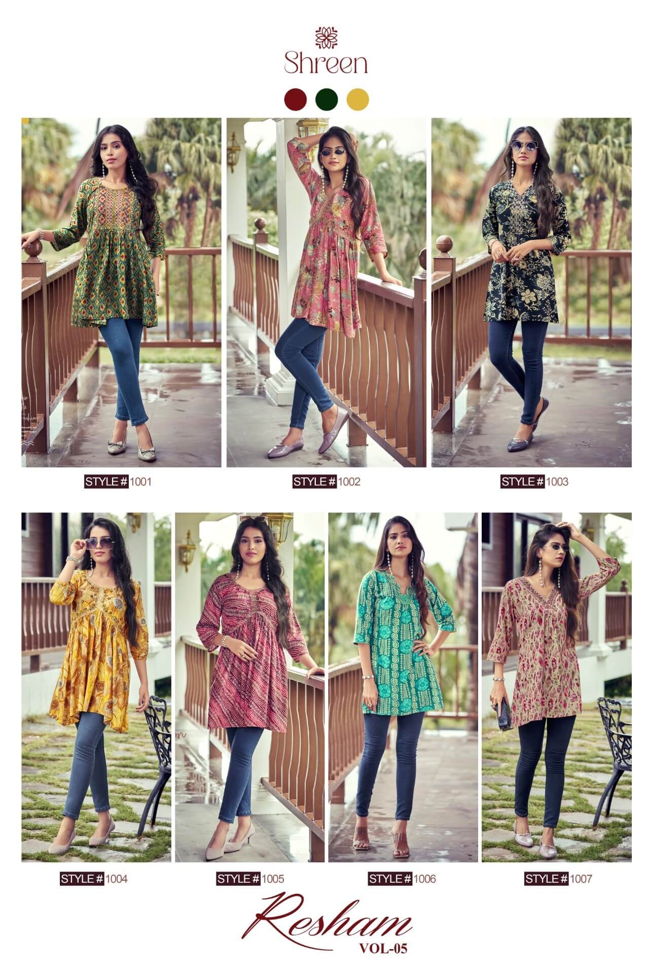 Shreen Resham Vol 5 Ladies Tops Catalog collection 1