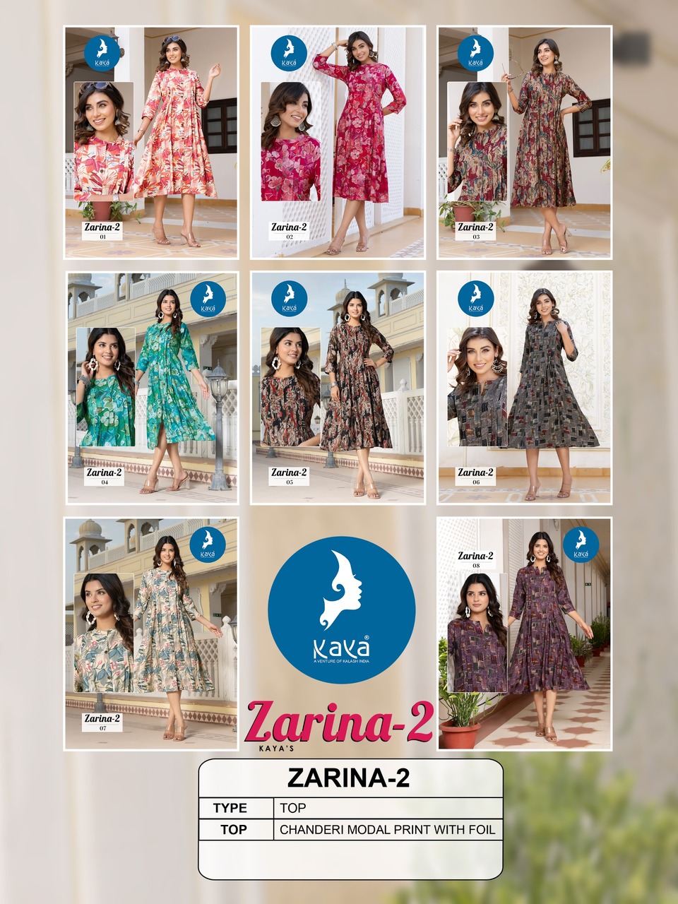 Kaya Kurti Zarina Vol 2 Anarkali Kurti Catalog collection 9