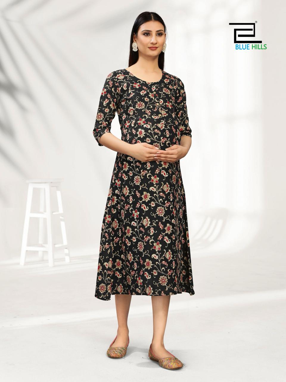 Blue Hills God Gift Feeding Kurtis Catalog collection 4