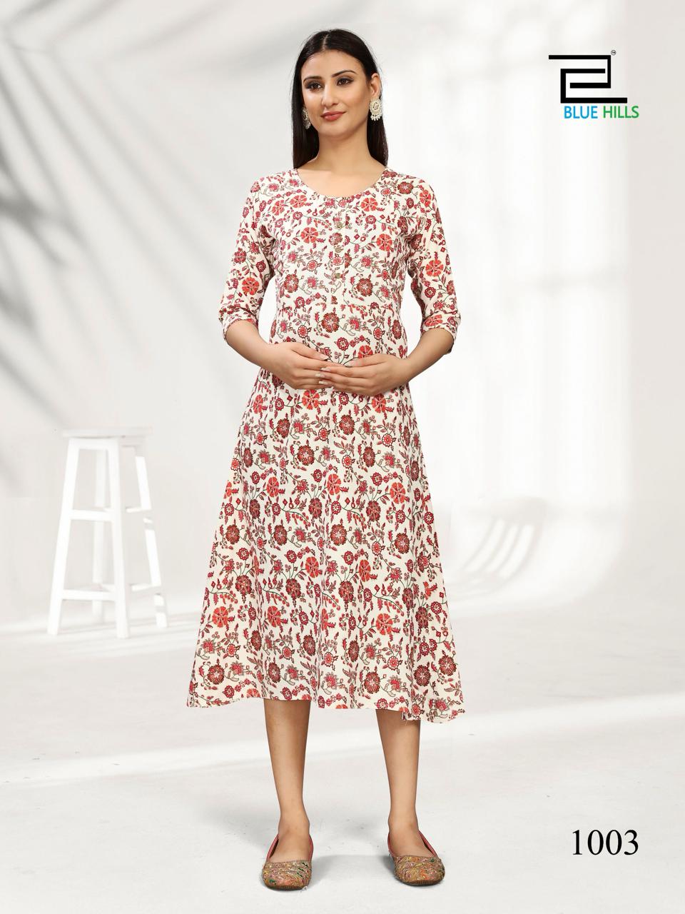 Blue Hills God Gift Feeding Kurtis Catalog collection 3