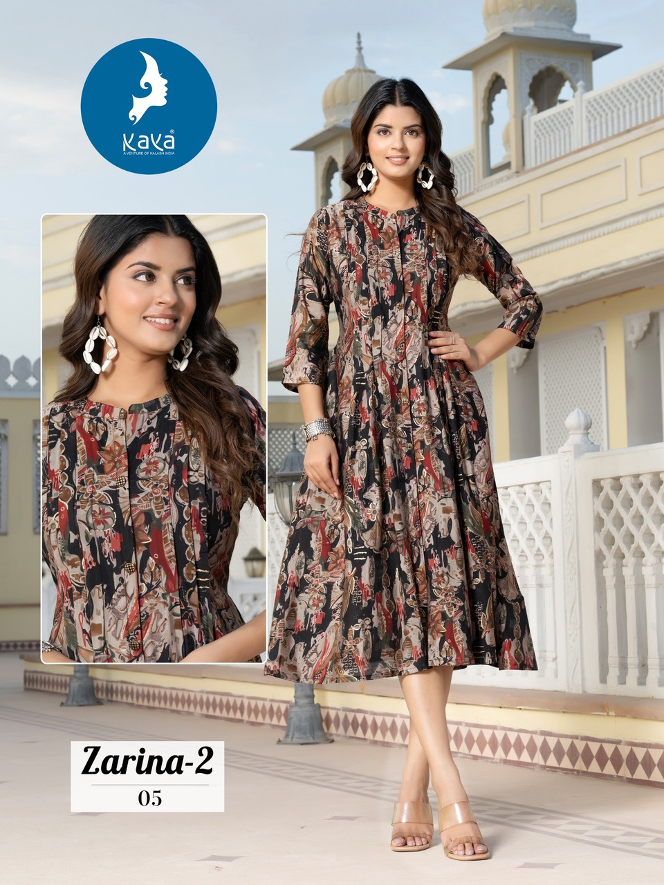 Kaya Kurti Zarina Vol 2 Anarkali Kurti Catalog collection 7