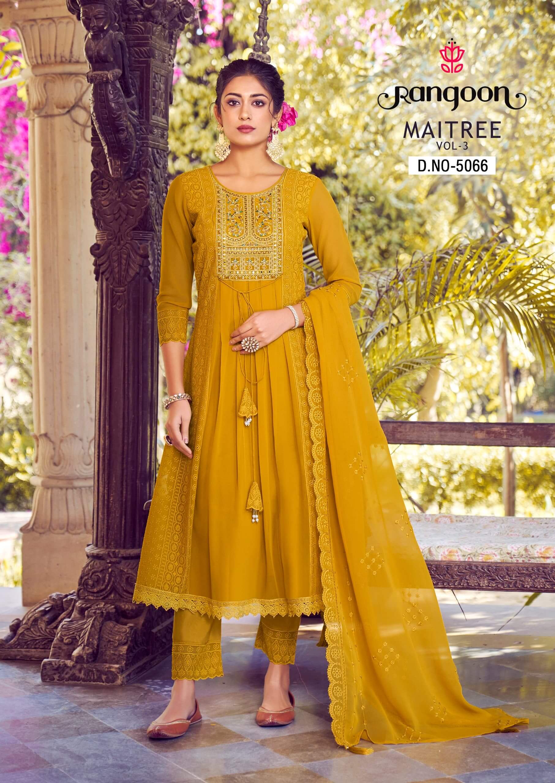 Rangoon Maitree Vol 3 Readymade Dress Catalog collection 5