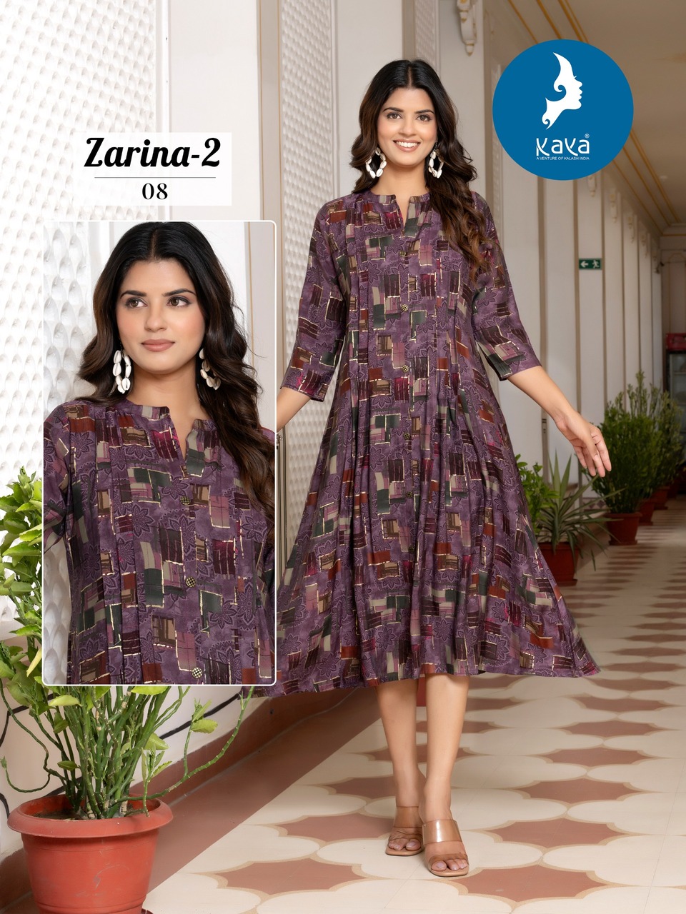 Kaya Kurti Zarina Vol 2 Anarkali Kurti Catalog collection 1