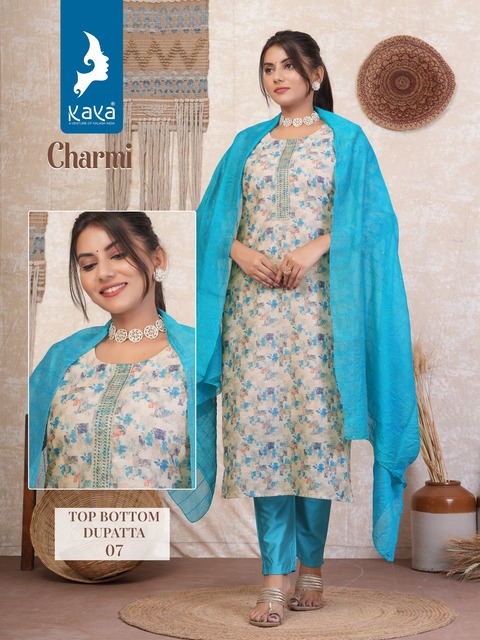 Kaya Kurti Charmi Printed Salwar Kameez Catalog collection 1