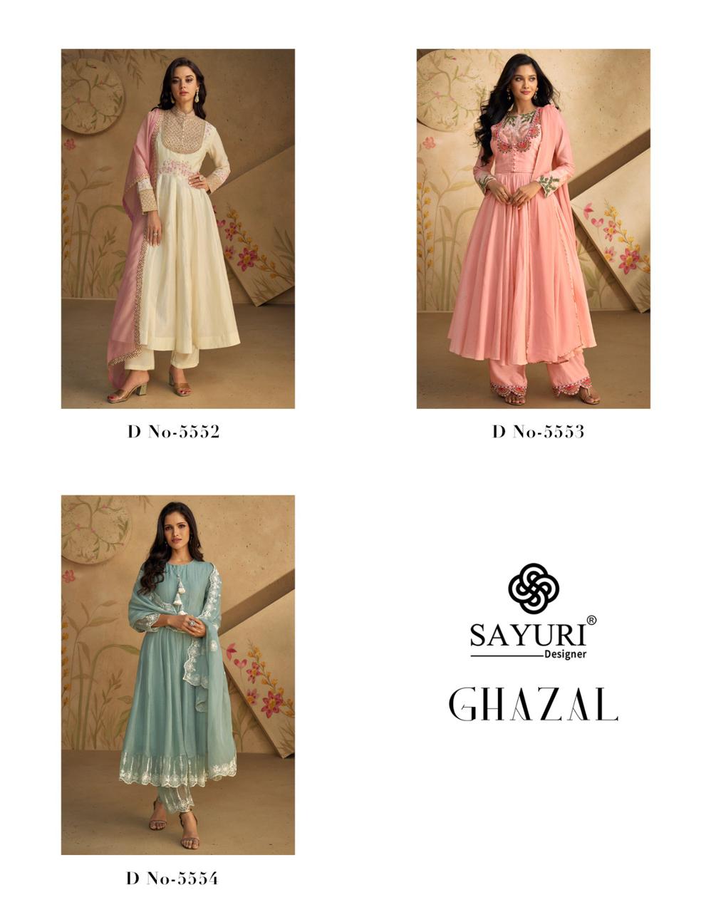 Sayuri Designer Ghazal Readymade Dress Catalog collection 14