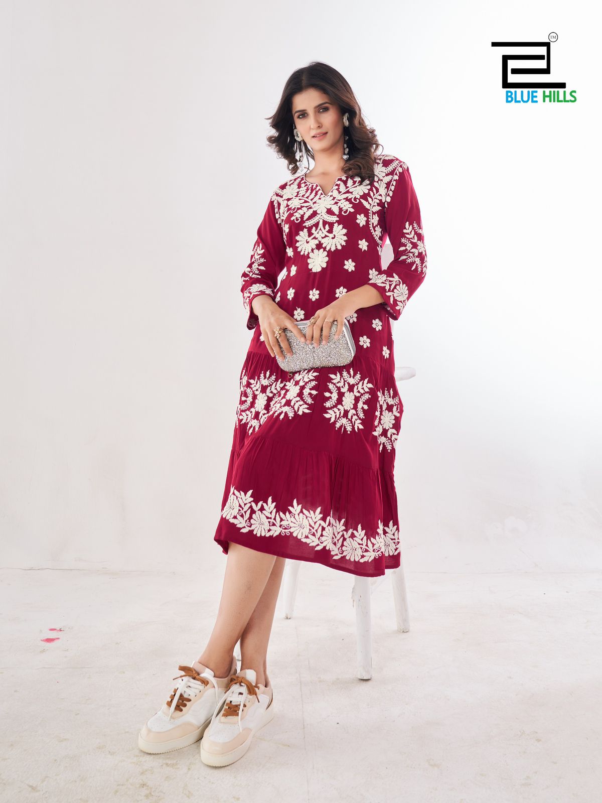 Blue Hills Kiara Vol 10 Lucknowi Work Kurti Catalog collection 5