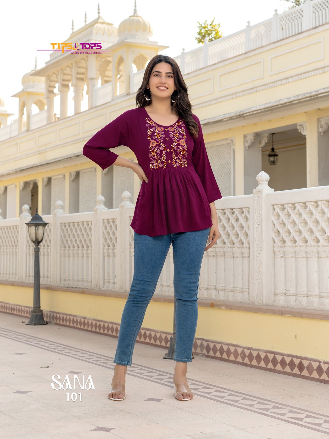 Tips And Tops Sana Vol 3 Rayon Kurti Catalog collection 2