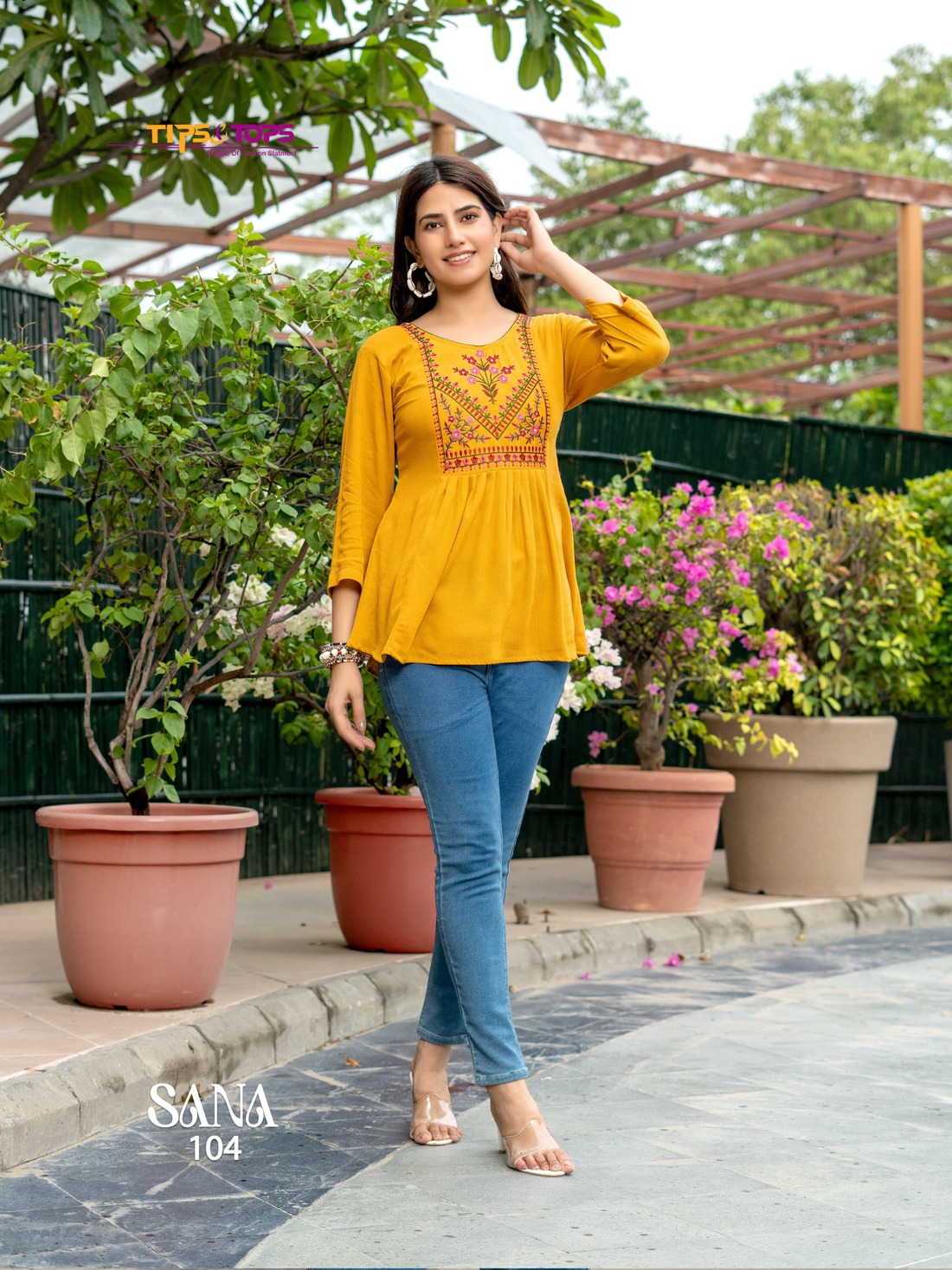 Tips And Tops Sana Vol 3 Rayon Kurti Catalog collection 8