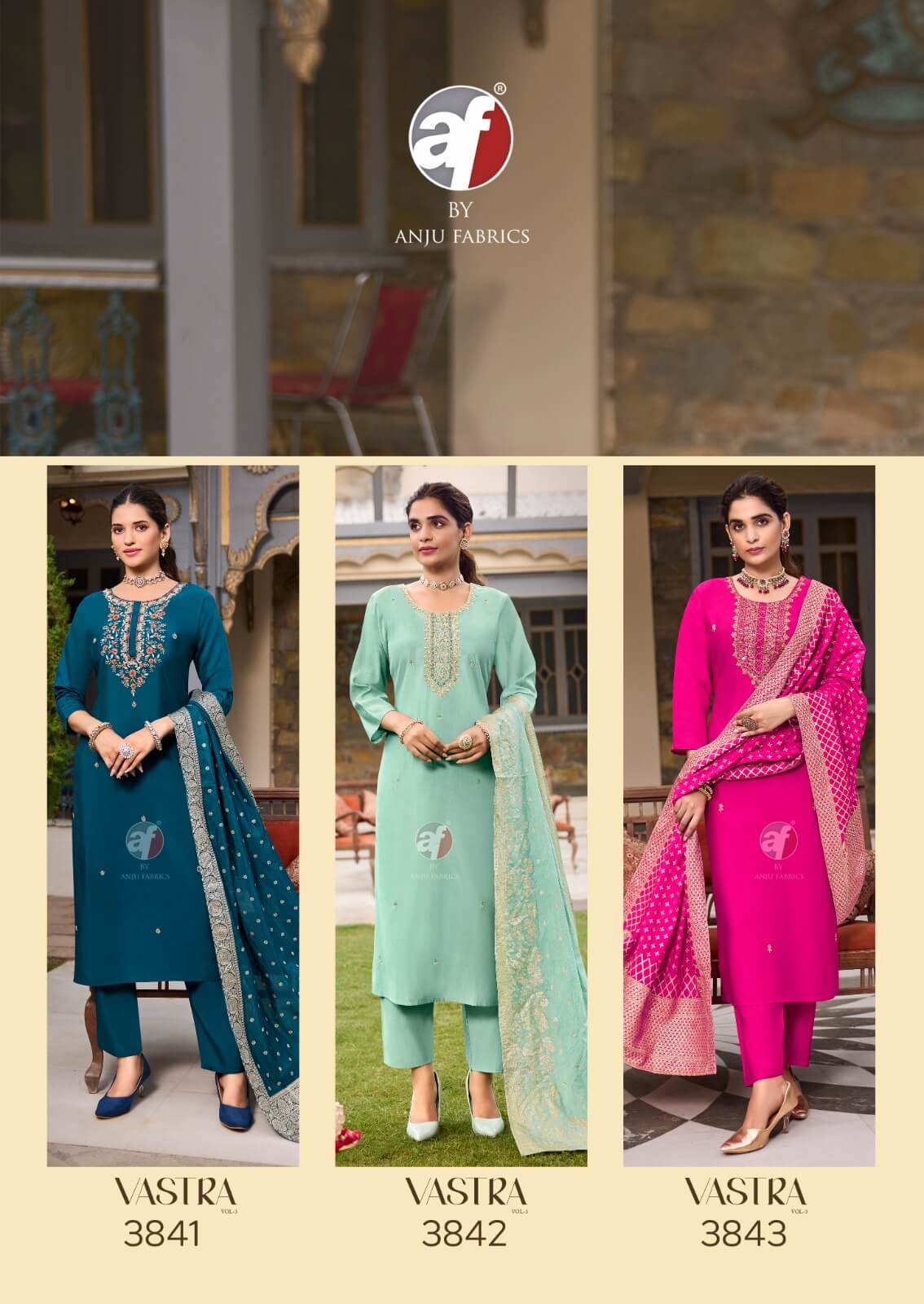 Anju Fabrics Vastra Vol 3 Readymade Dress Catalog collection 4