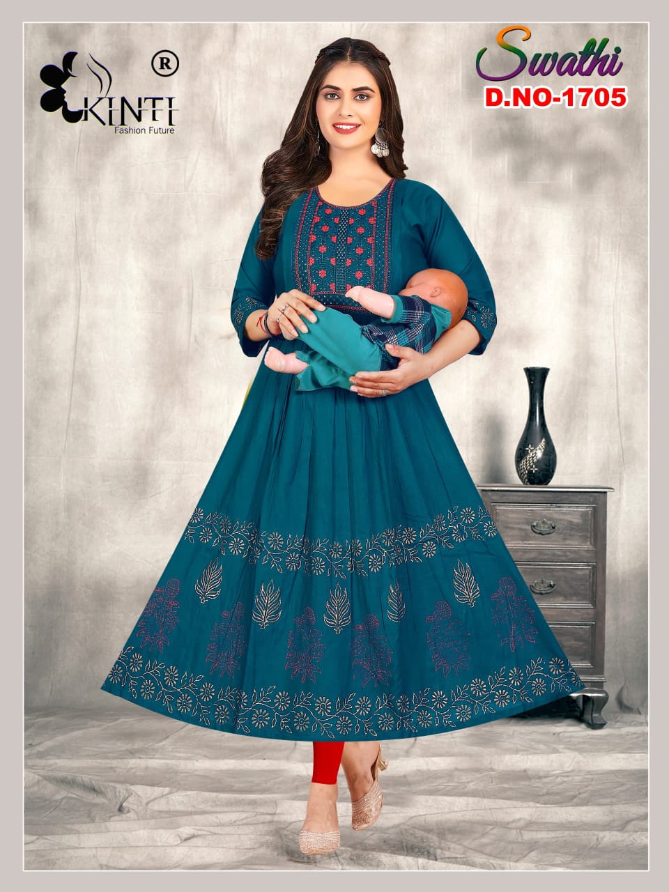 Kinti Swathi Vol 17 Feeding Kurtis Catalog collection 5