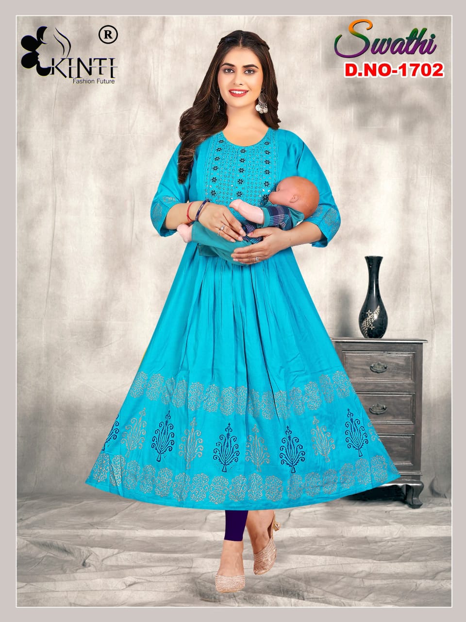 Kinti Swathi Vol 17 Feeding Kurtis Catalog collection 6