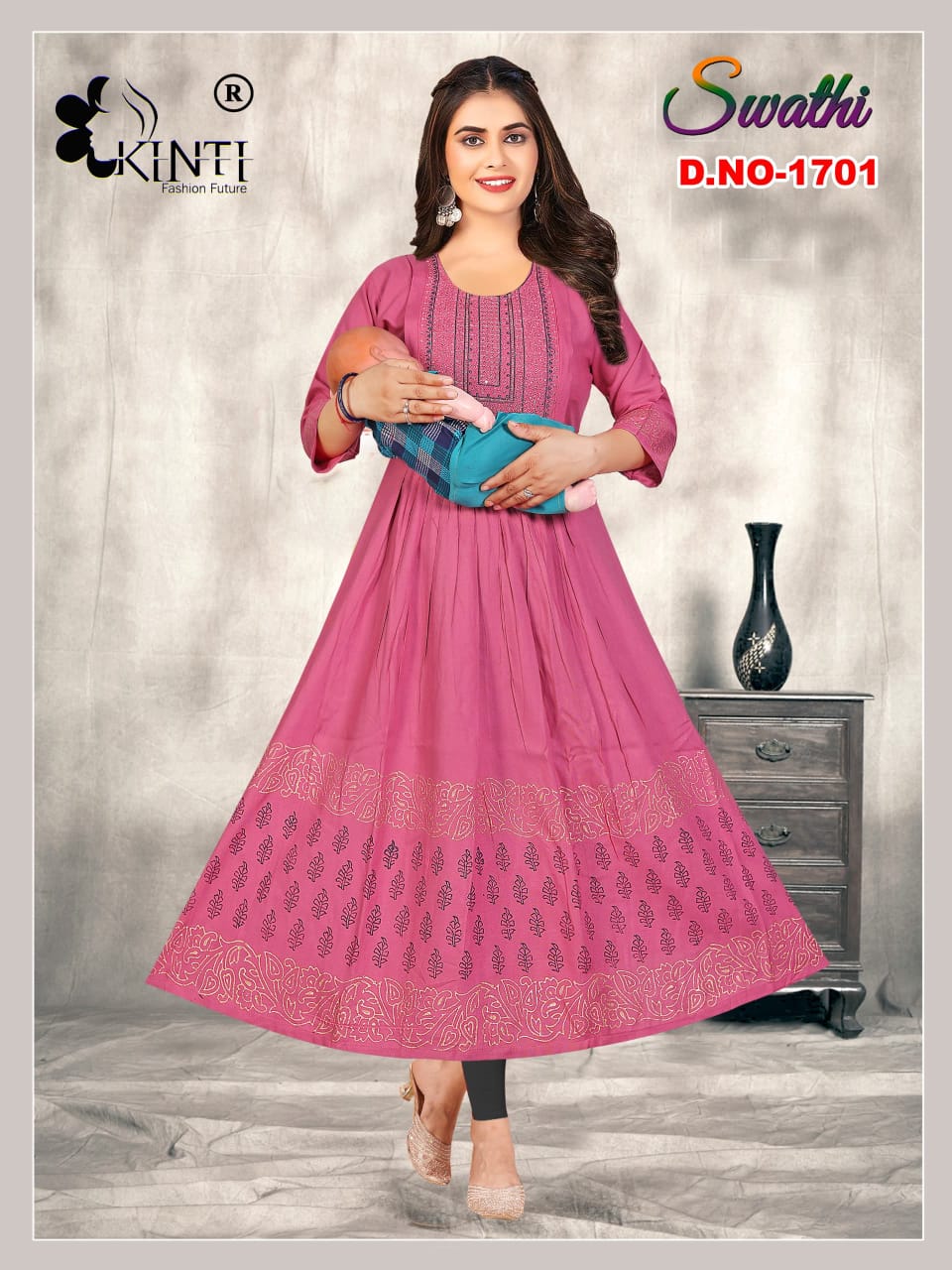 Kinti Swathi Vol 17 Feeding Kurtis Catalog collection 3