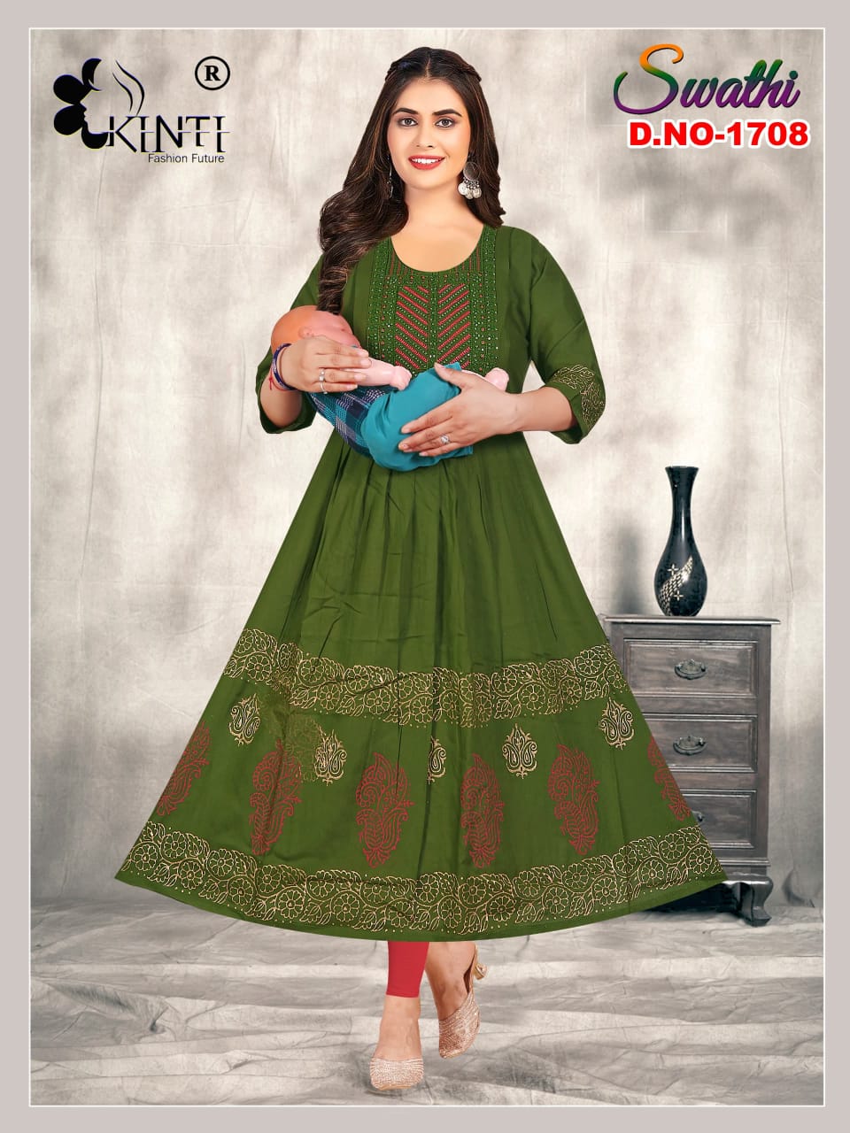 Kinti Swathi Vol 17 Feeding Kurtis Catalog collection 1