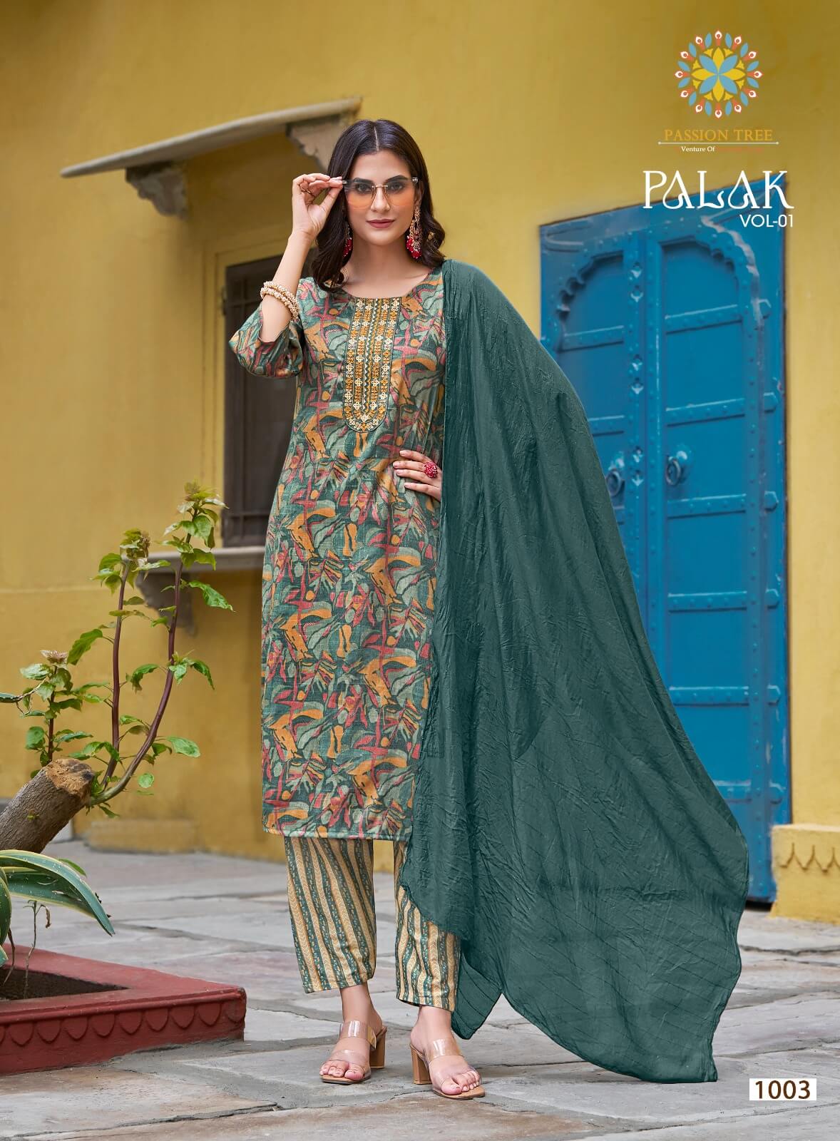 Passion Tree Palak Vol 1 Printed Salwar Kameez Catalog collection 16