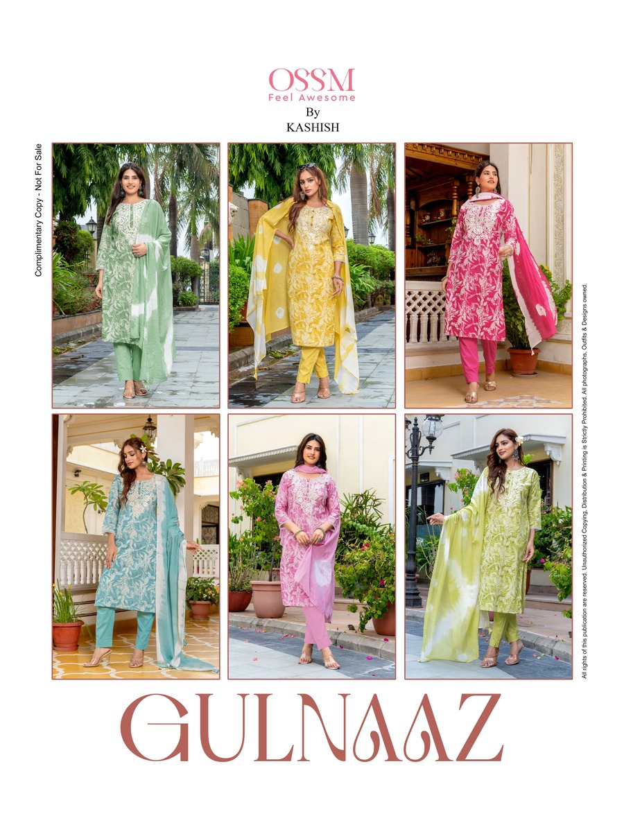 Ossm Gulnaaz Embroidery Salwar Kameez Catalog collection 1