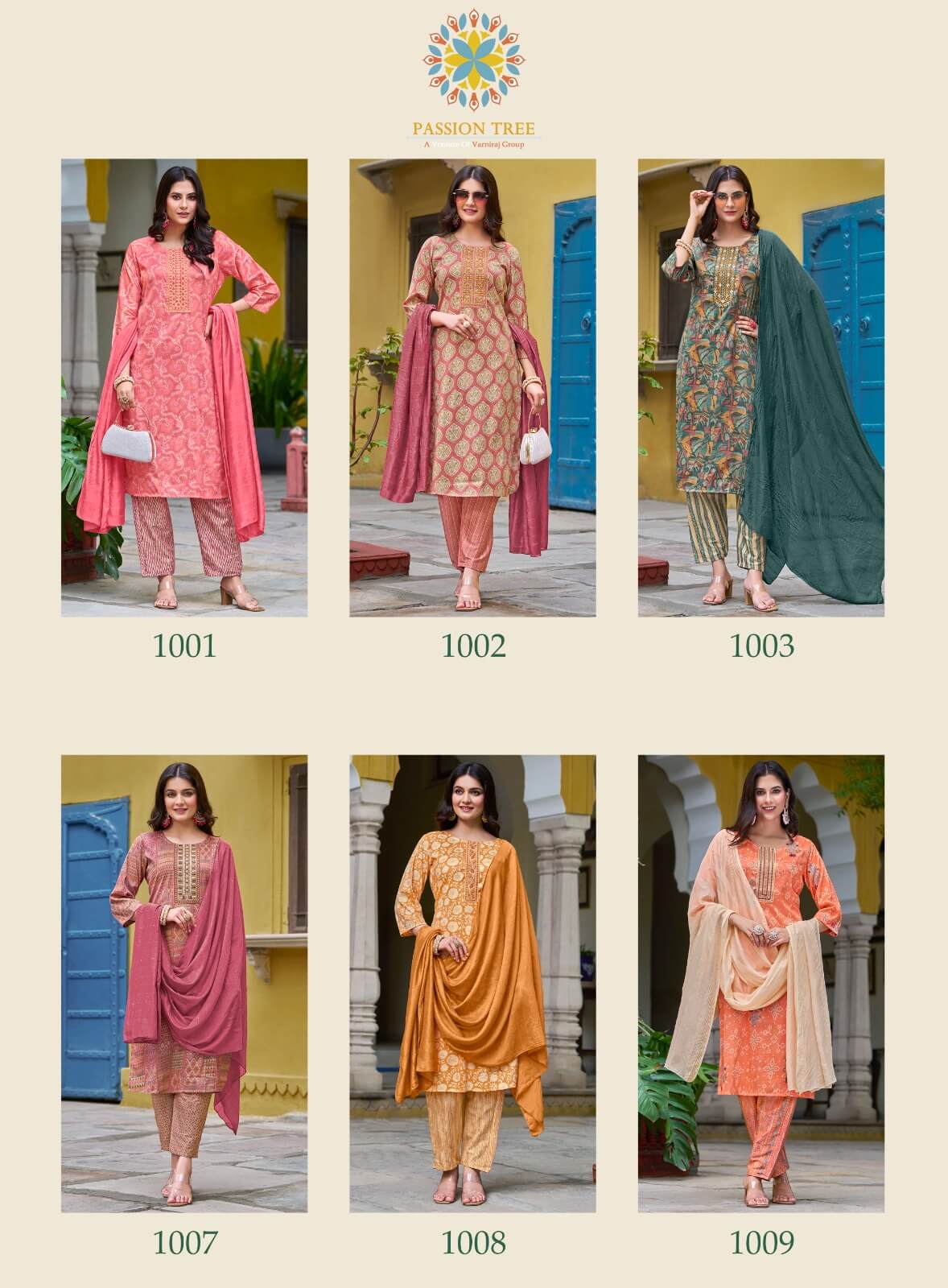 Passion Tree Palak Vol 1 Printed Salwar Kameez Catalog collection 6