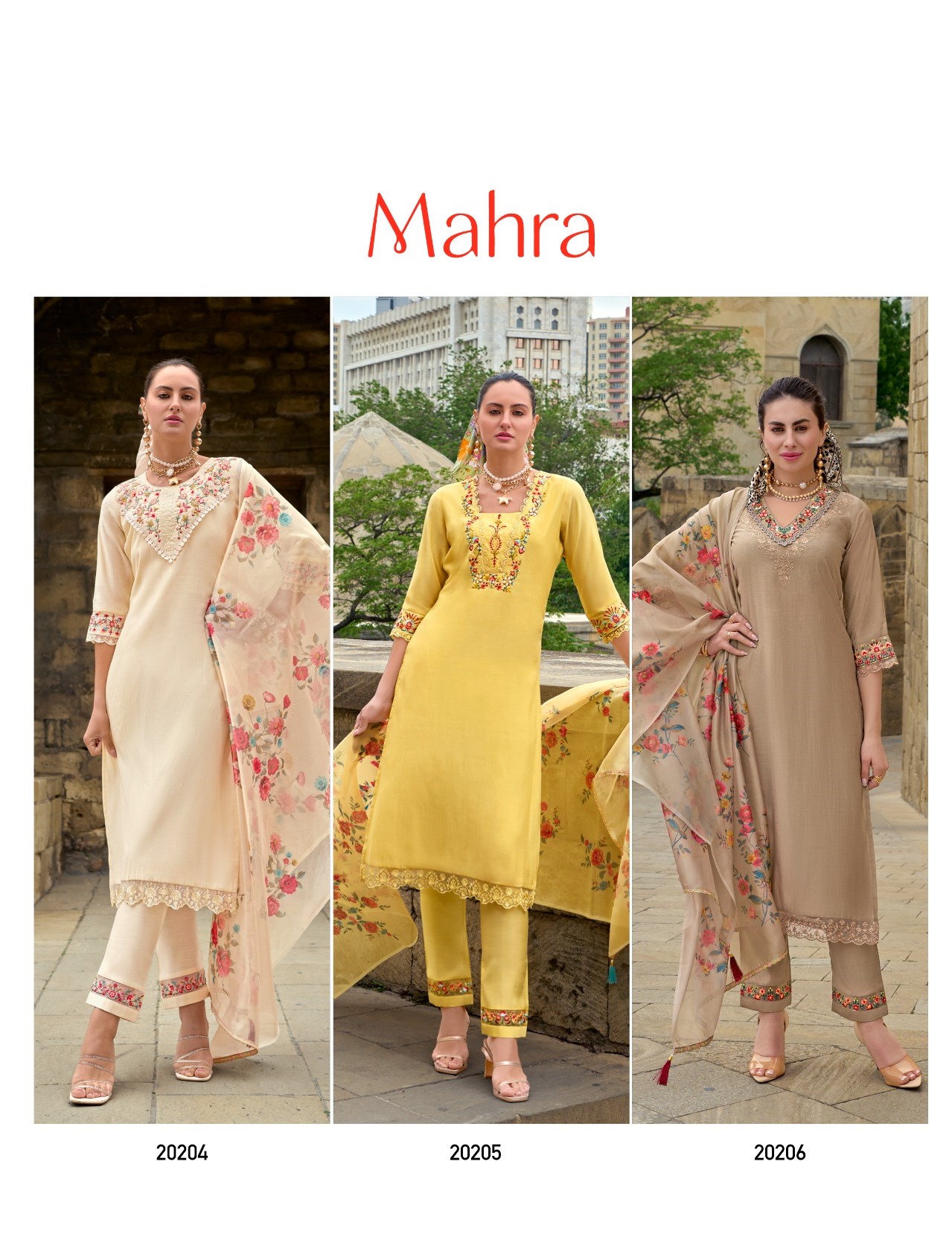 Lily Lali Mahra Embroidery Salwar Kameez Catalog collection 12