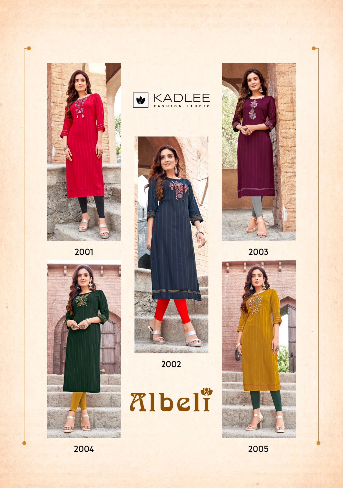 Kadlee Albeli Rayon Kurti Catalog collection 1