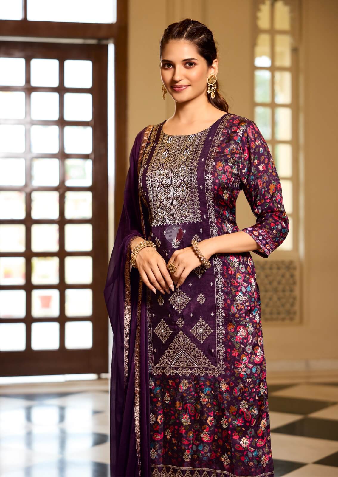 Anju Fabrics Dastoor Vol 6 Printed Salwar Kameez Catalog collection 6