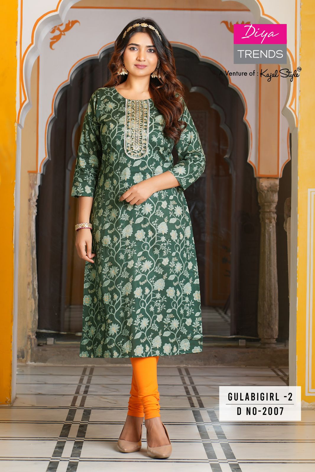 Diya Trends Cotton Kurti Cotton Kurtis Size Set collection 7