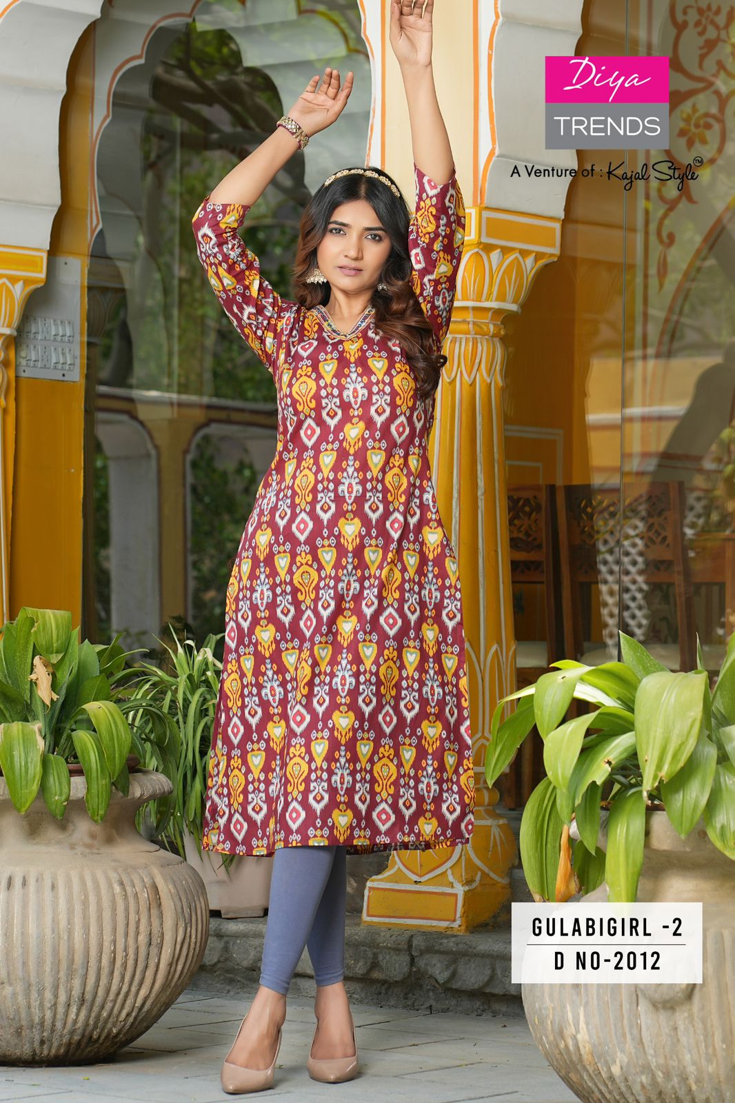 Diya Trends Cotton Kurti Cotton Kurtis Size Set collection 11