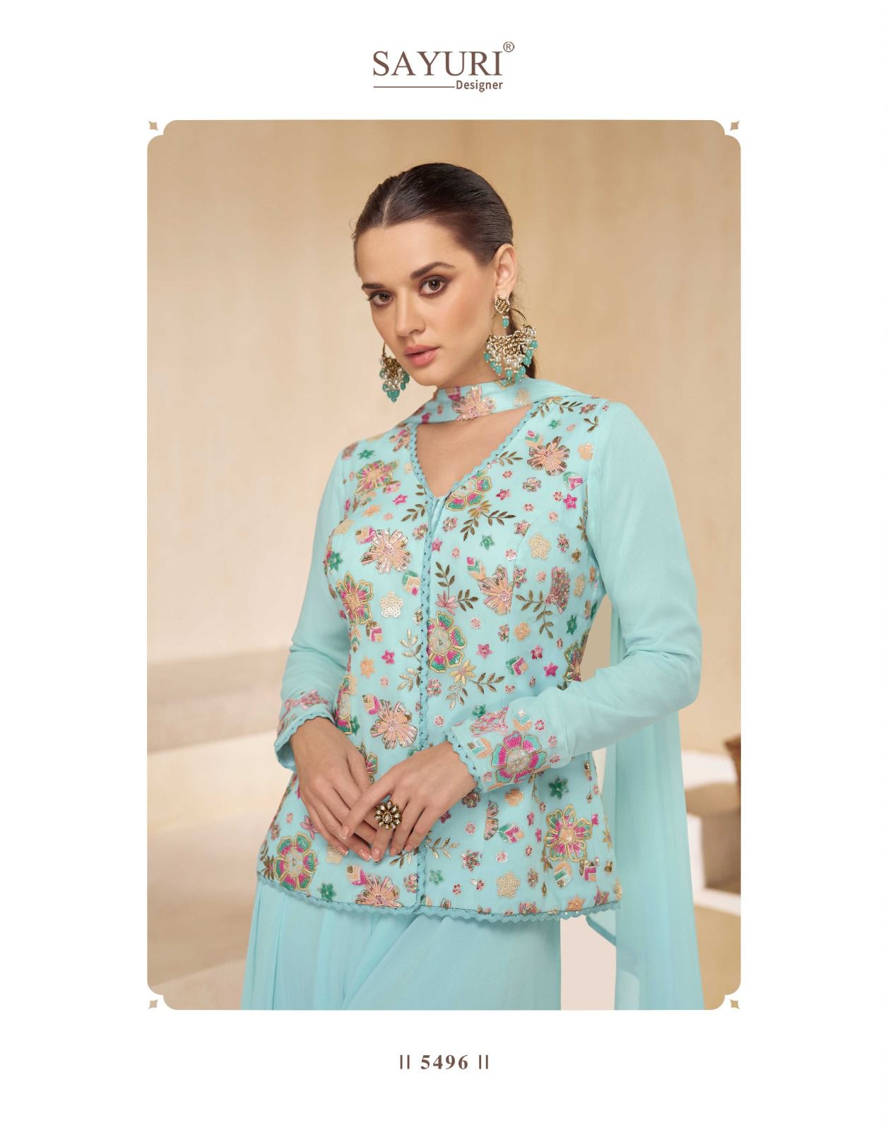 Sayuri Designer Sitara Embroidery Salwar Kameez Catalog collection 3