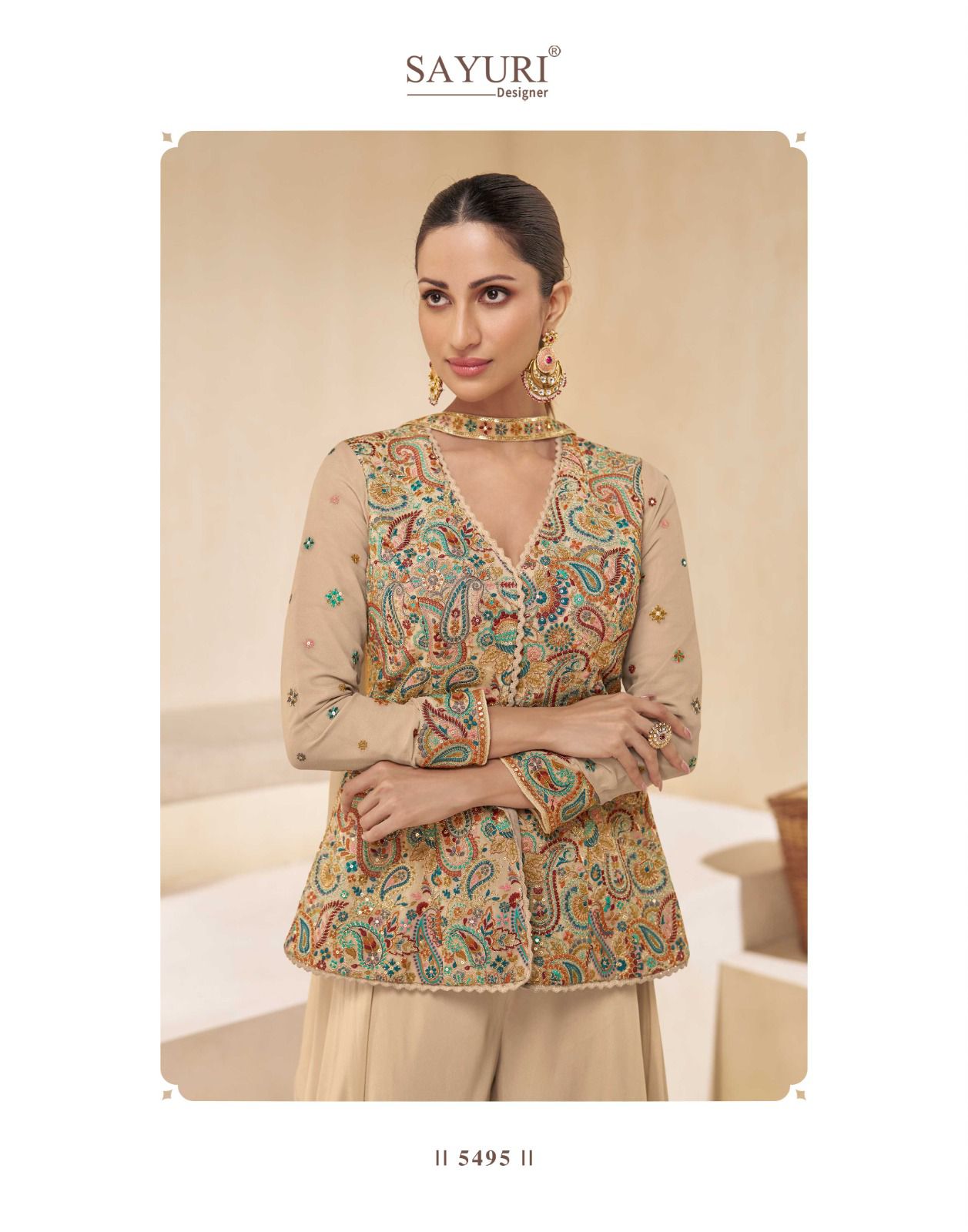 Sayuri Designer Sitara Embroidery Salwar Kameez Catalog collection 8