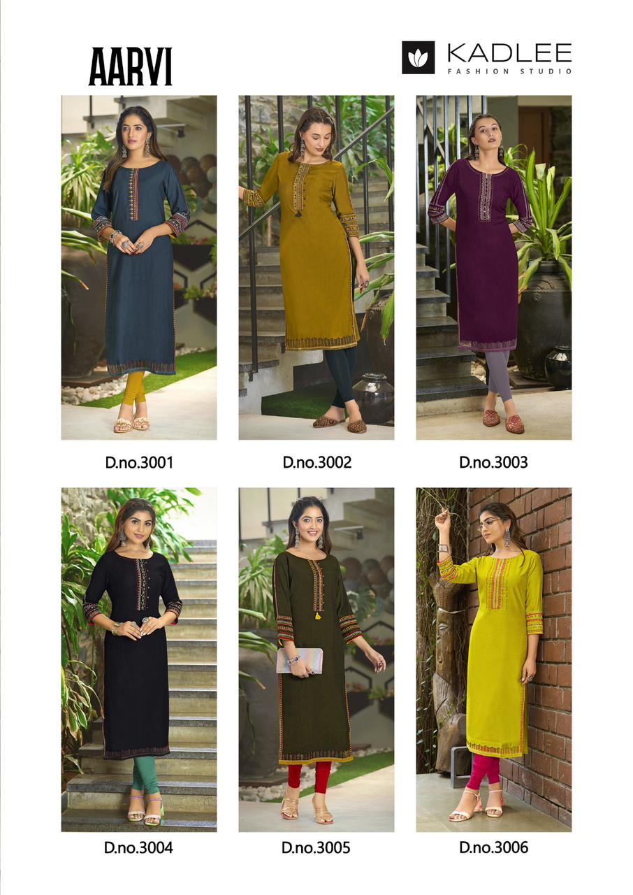 Kadlee Aarvi Designer Kurti Catalog collection 1