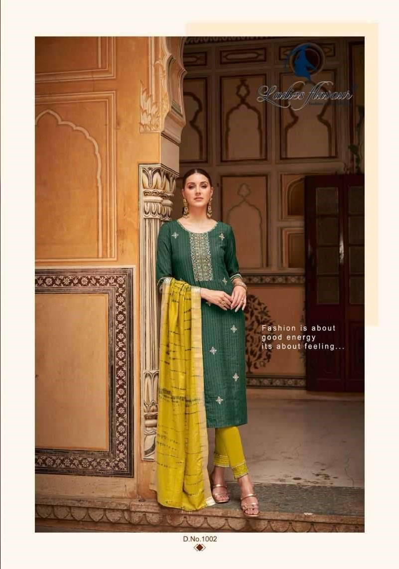 Ladies Flavour Anupama Embroidery Salwar Kameez Catalog collection 10