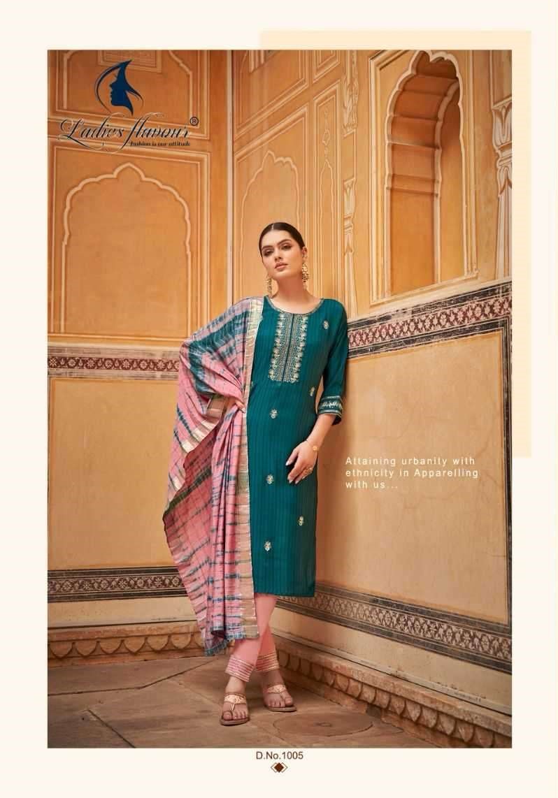 Ladies Flavour Anupama Embroidery Salwar Kameez Catalog collection 4