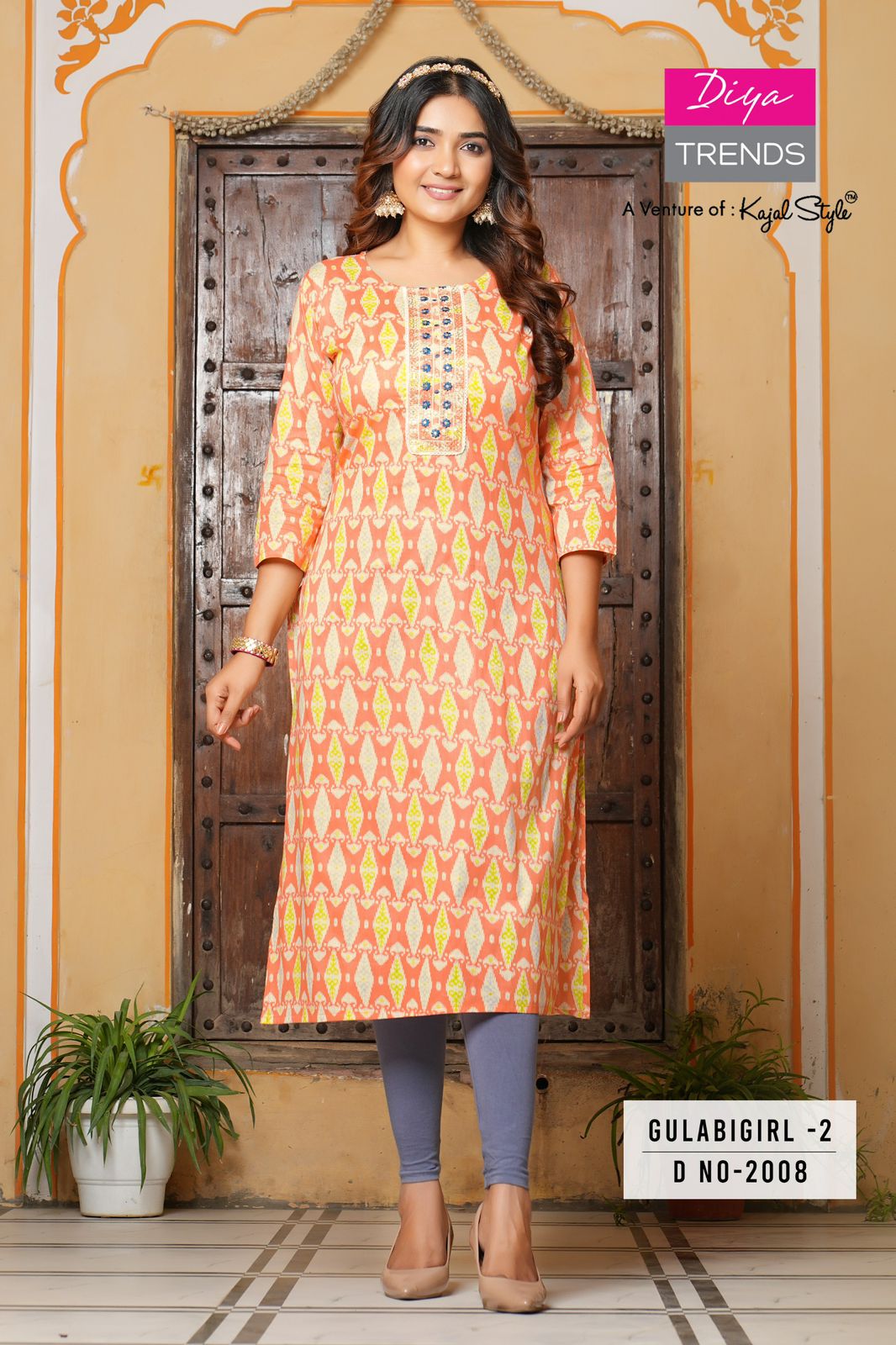 Diya Trends Cotton Kurti Cotton Kurtis Size Set collection 9