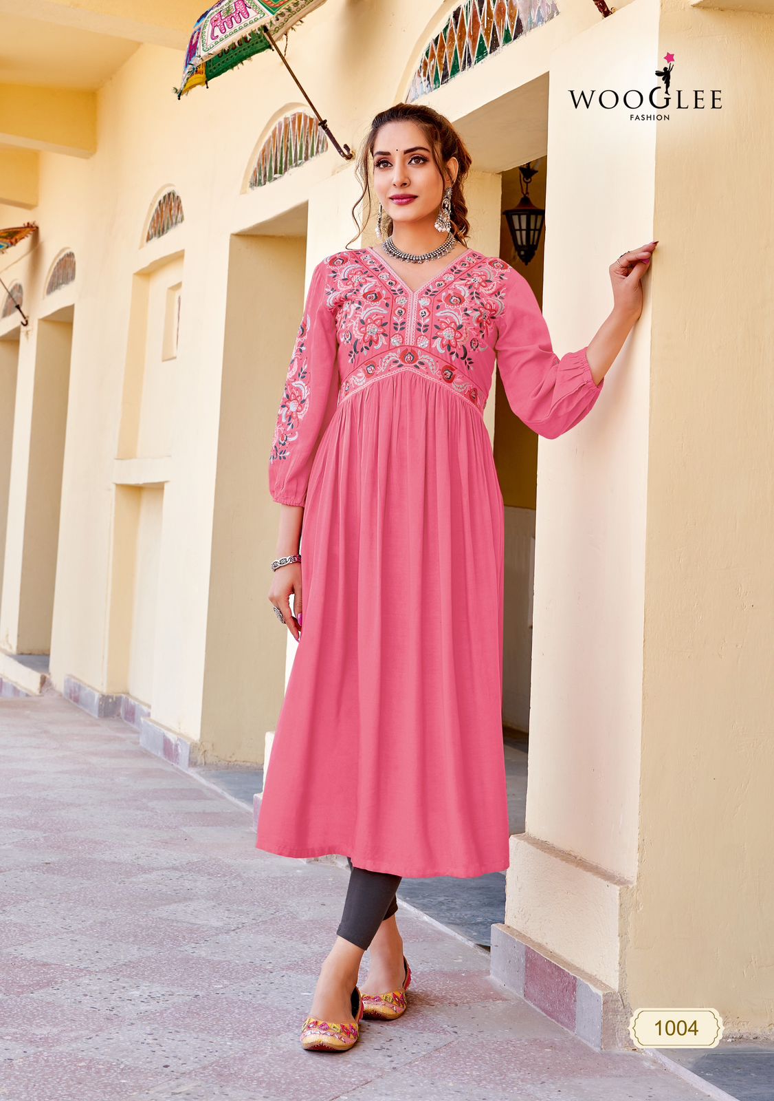 Wooglee Fashion Vedam Rayon Kurti Catalog collection 5