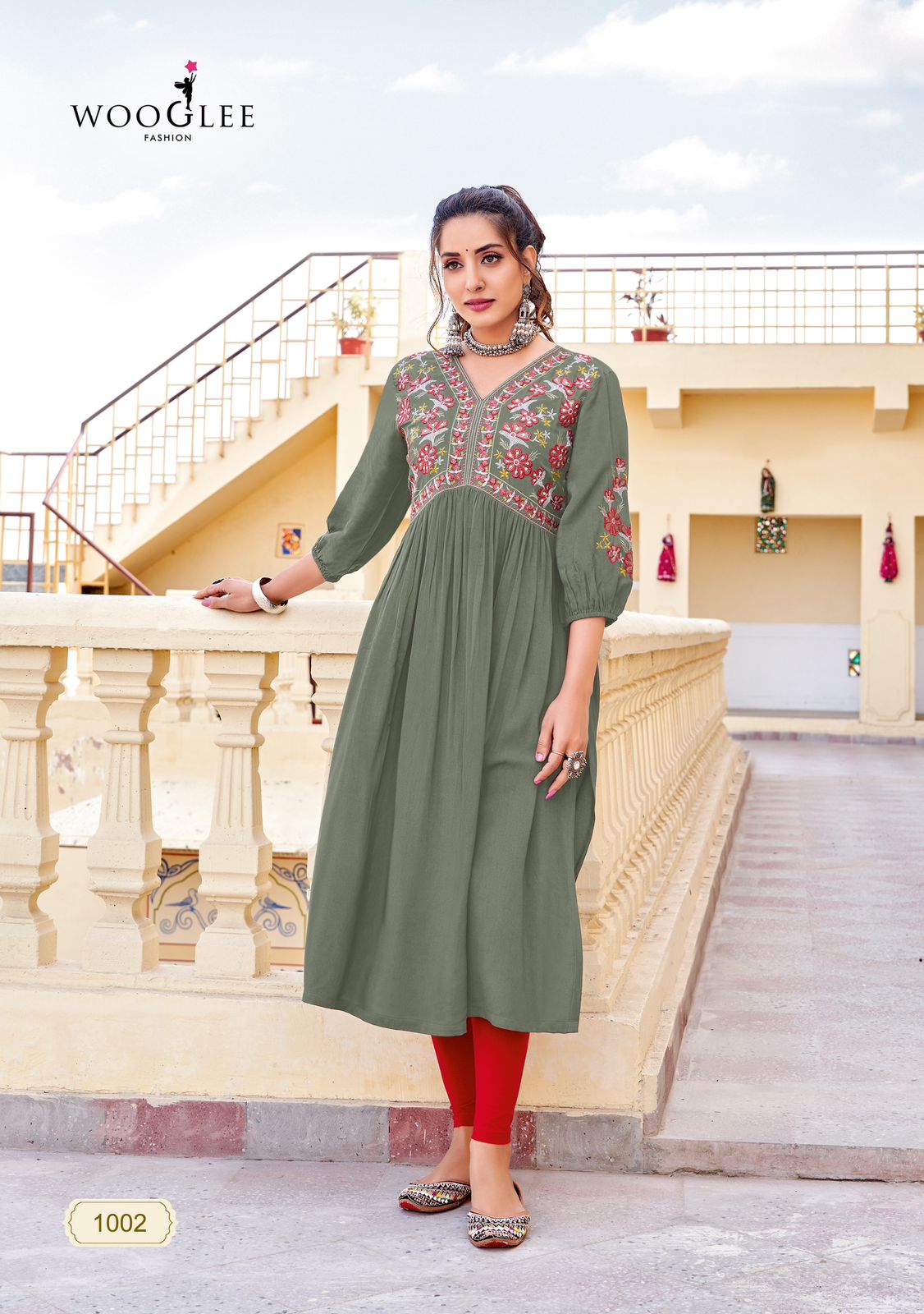 Wooglee Fashion Vedam Rayon Kurti Catalog collection 3