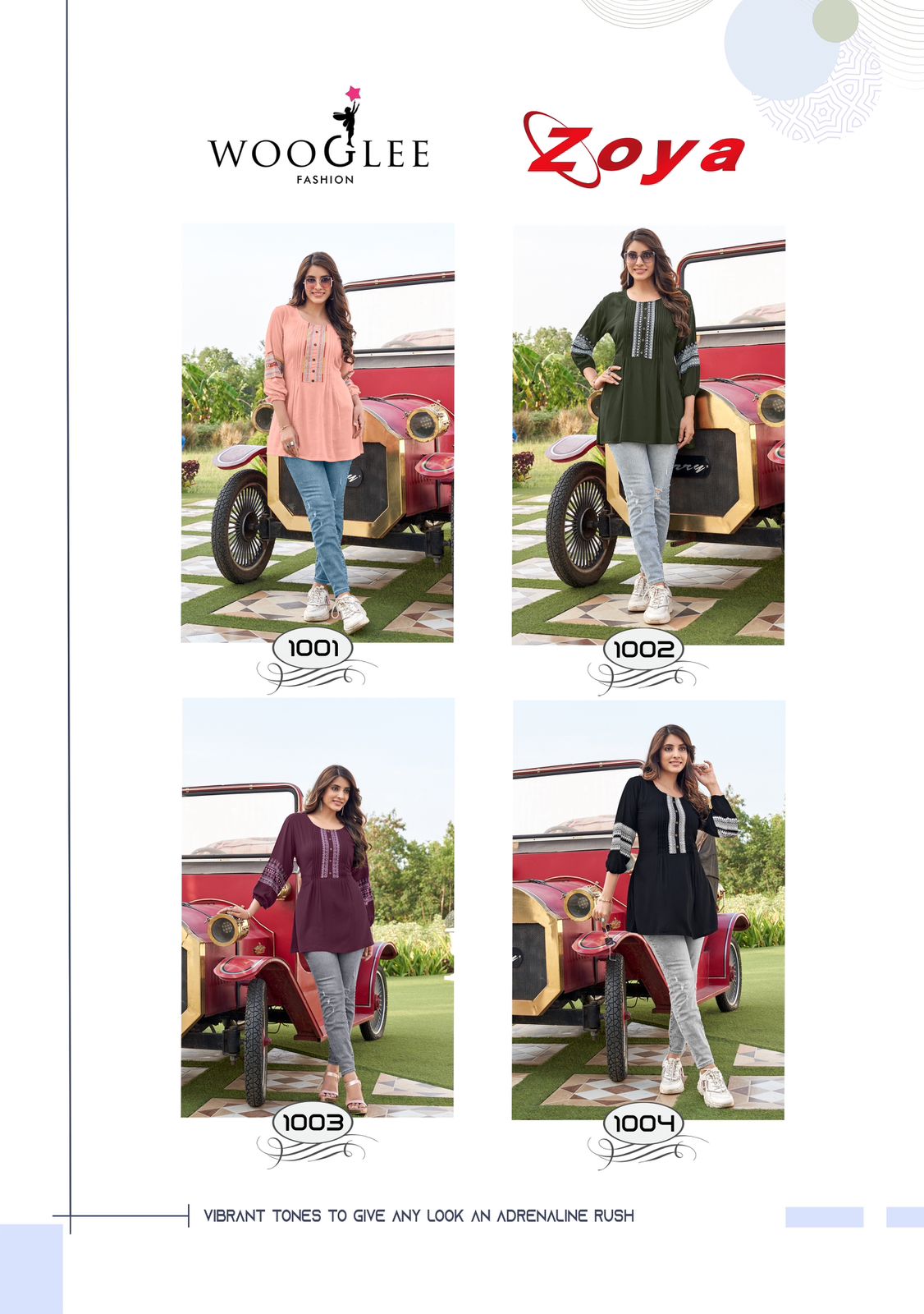 Wooglee Fashion Zoya Rayon Kurti Catalog collection 1