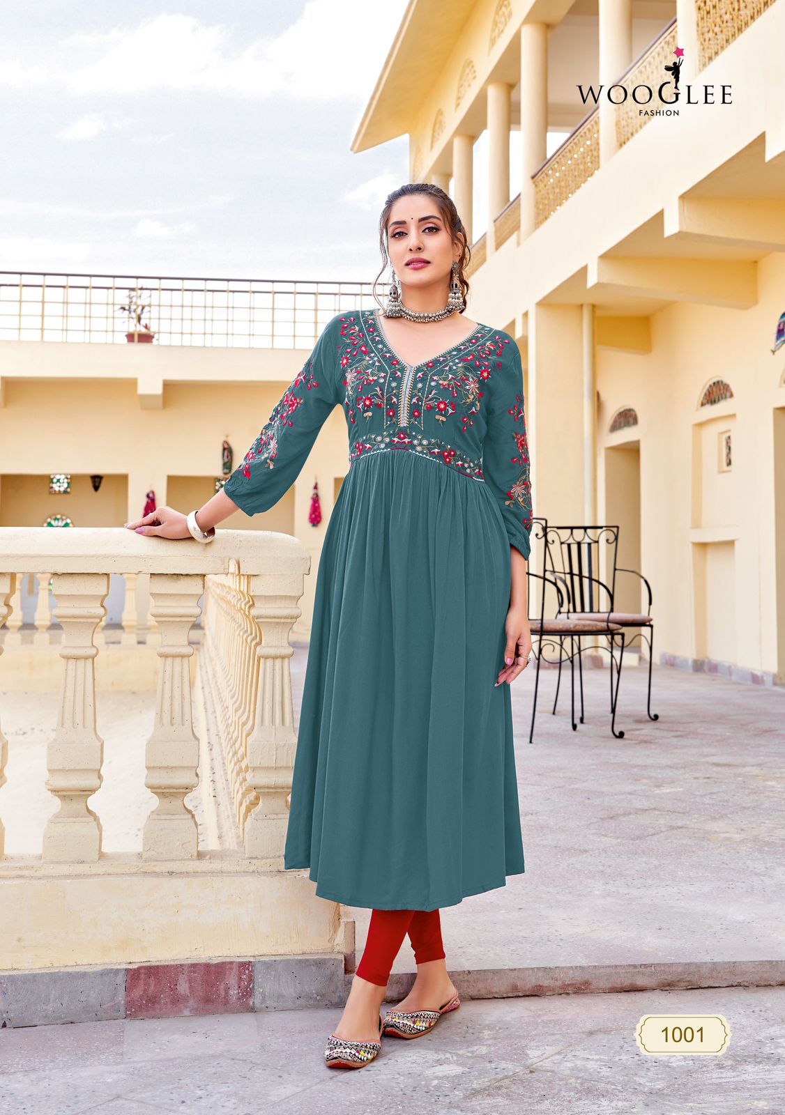 Wooglee Fashion Vedam Rayon Kurti Catalog collection 1