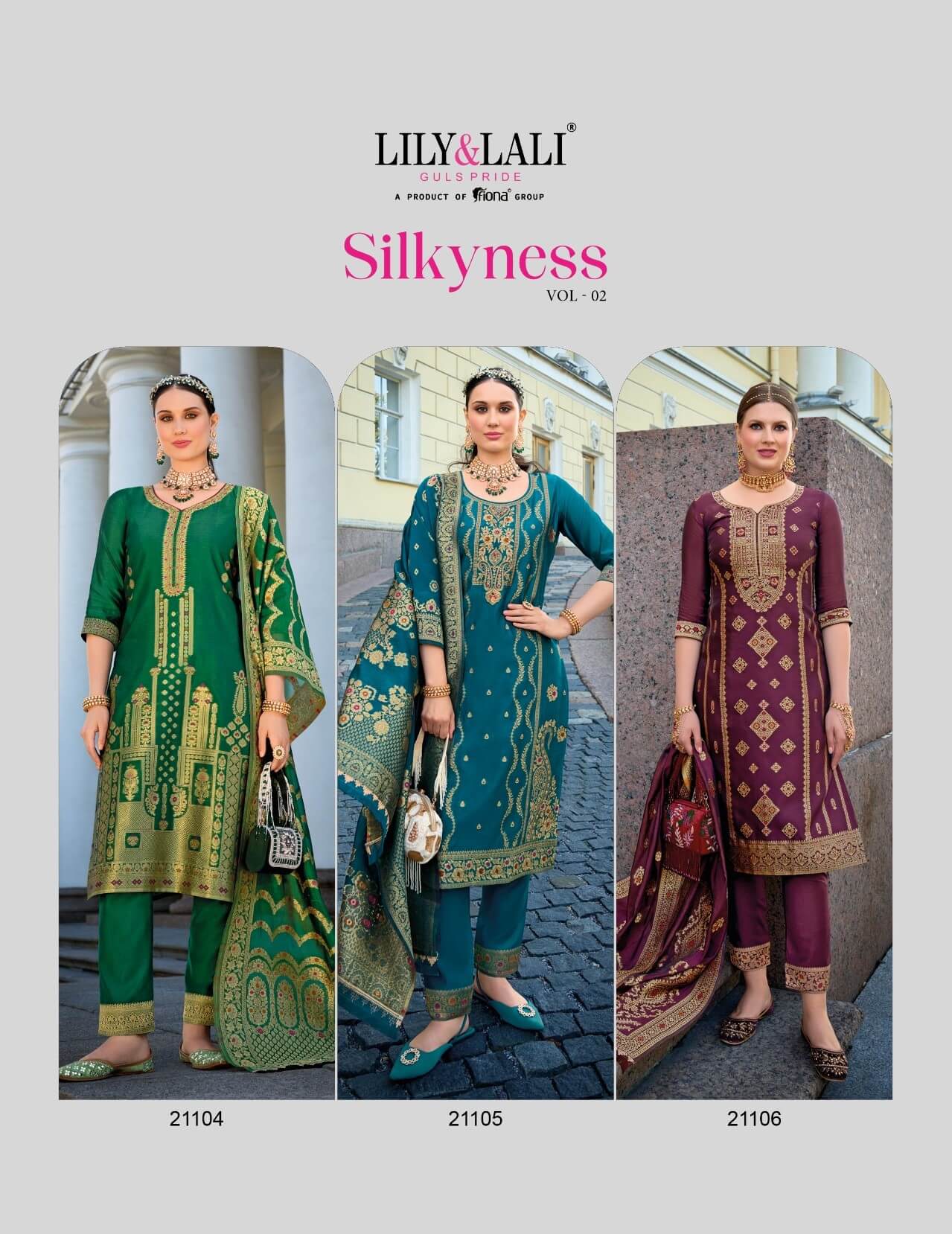 Lily Lali Silkyness Vol 2 Readymade Dress Catalog collection 6