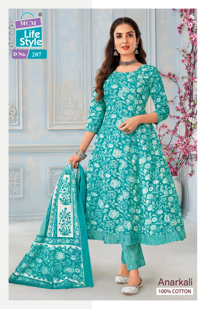 Mcm Lifestyle Anarkali Vol 2 Cotton Salwar Kameez Catalog collection 1