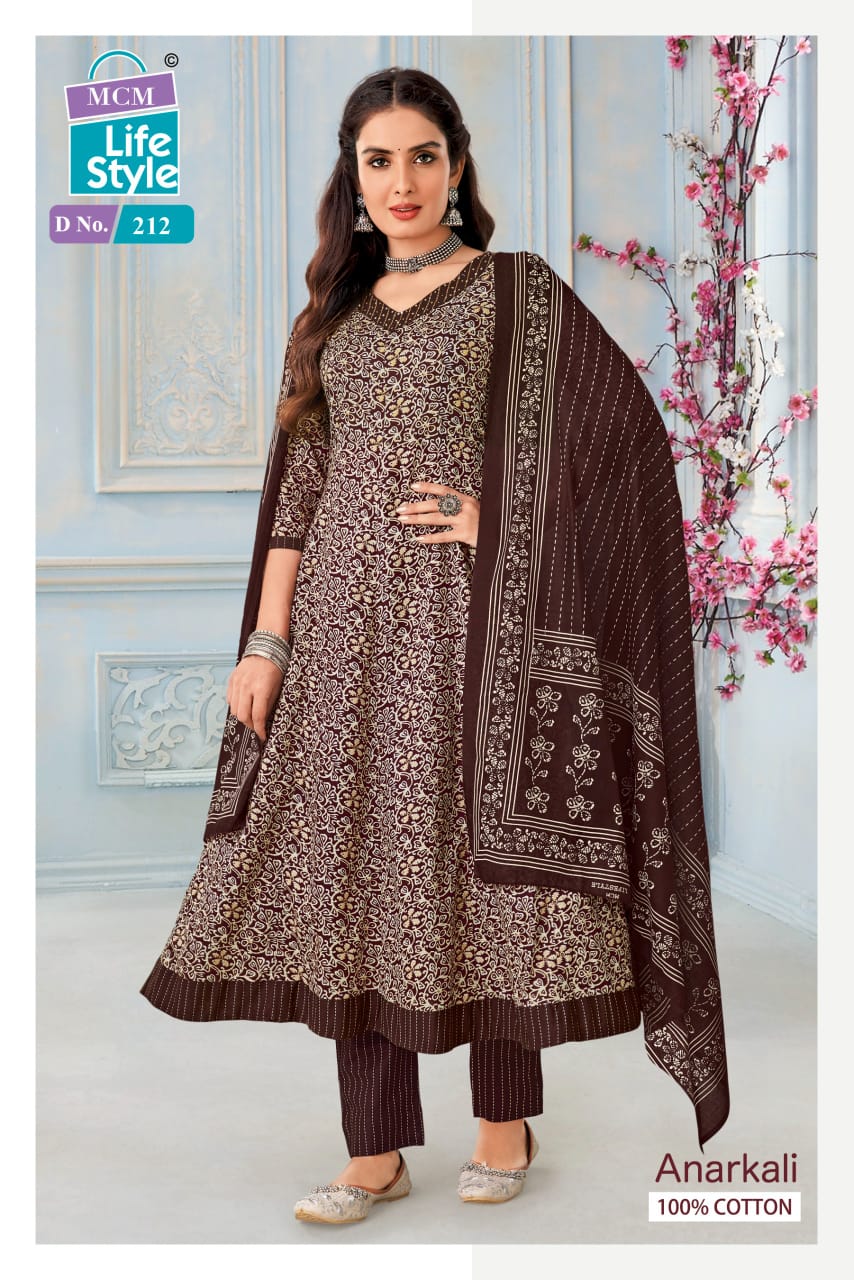 Mcm Lifestyle Anarkali Vol 2 Cotton Salwar Kameez Catalog collection 6