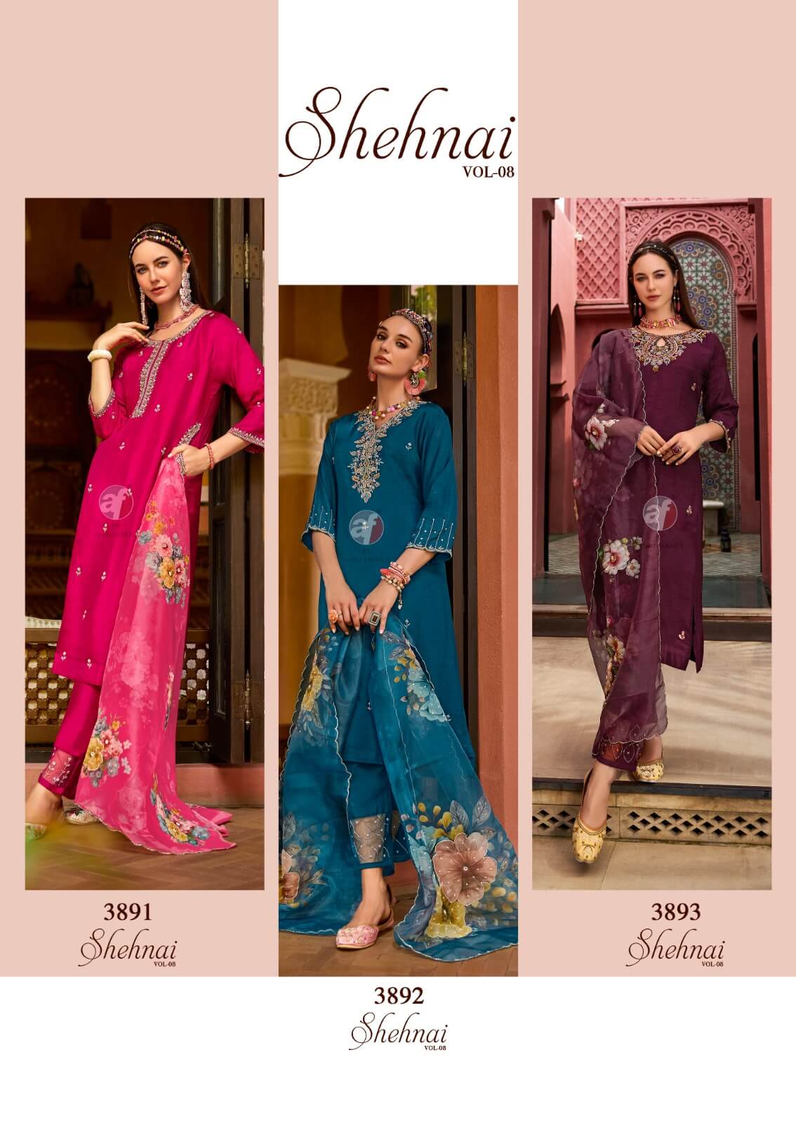 Anju Fabrics Shehnai Vol 8 Readymade Dress Catalog collection 7