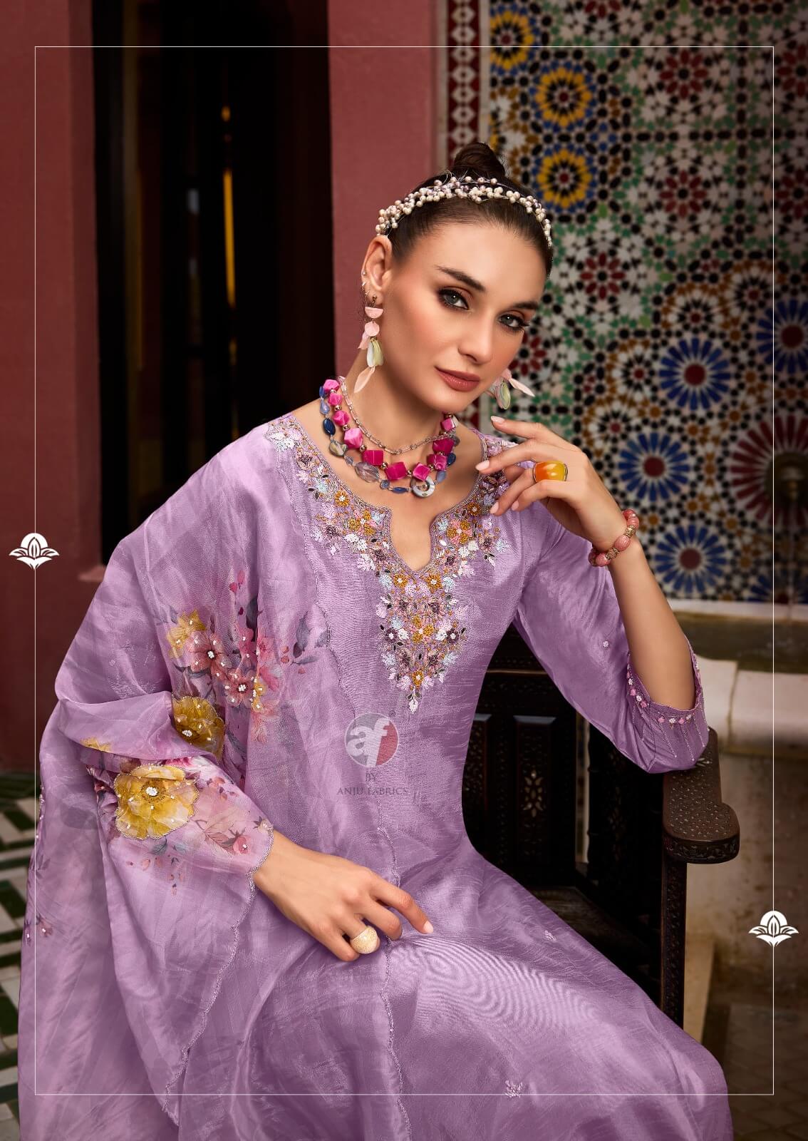 Anju Fabrics Shehnai Vol 8 Readymade Dress Catalog collection 19