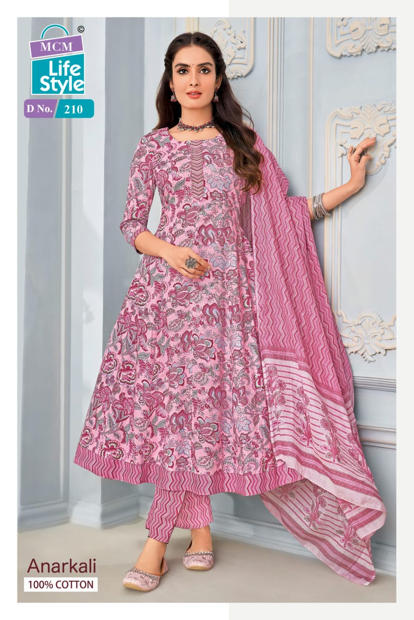 Mcm Lifestyle Anarkali Vol 2 Cotton Salwar Kameez Catalog collection 3