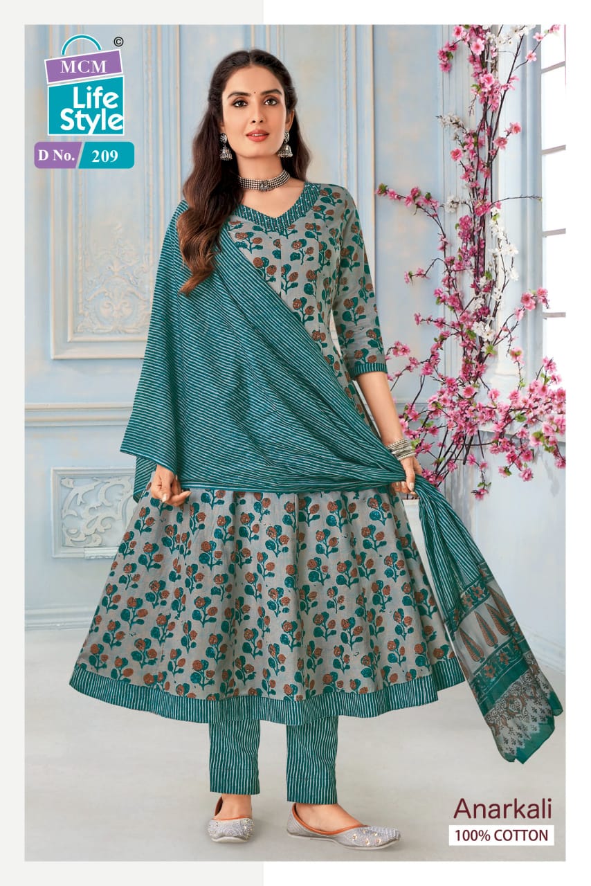 Mcm Lifestyle Anarkali Vol 2 Cotton Salwar Kameez Catalog collection 2