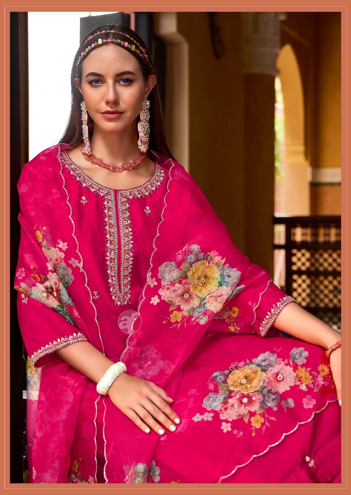 Anju Fabrics Shehnai Vol 8 Readymade Dress Catalog collection 15