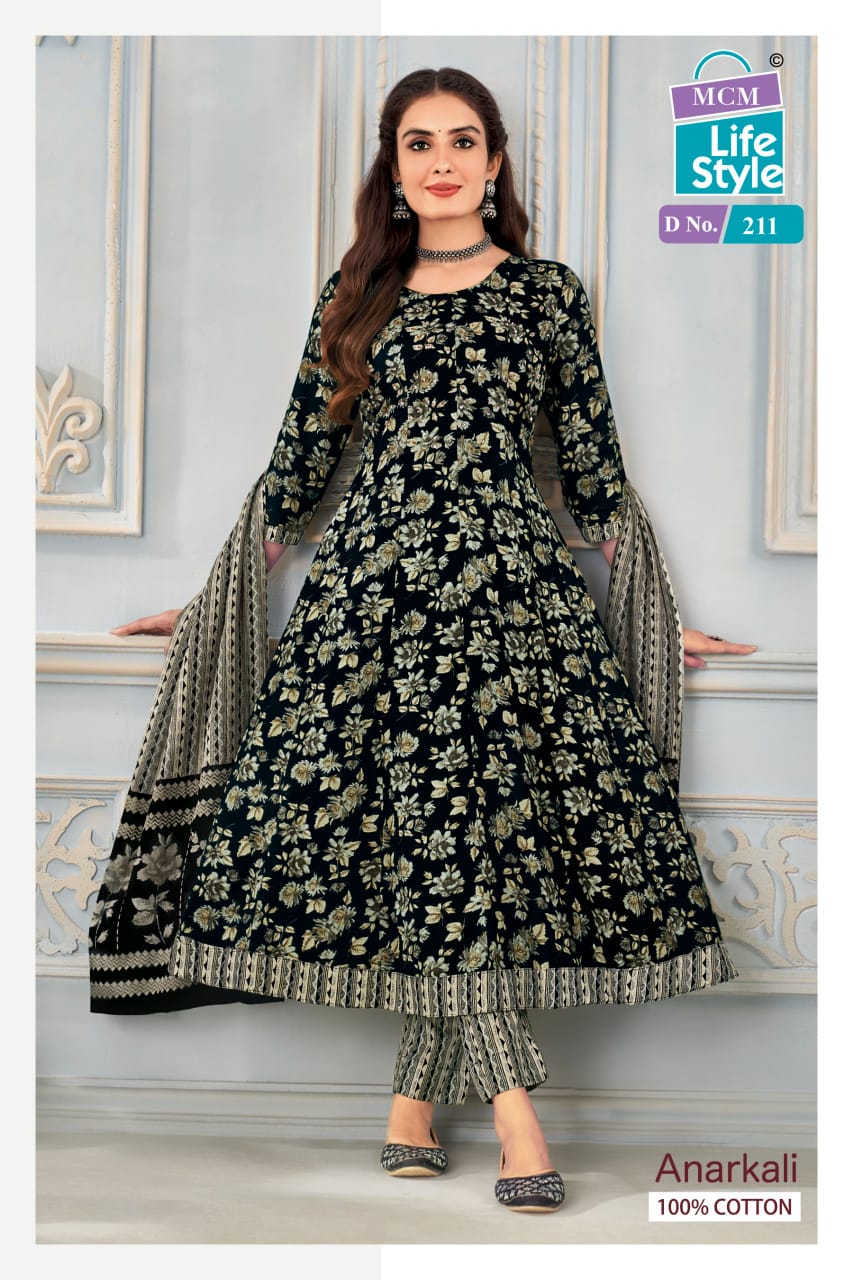 Mcm Lifestyle Anarkali Vol 2 Cotton Salwar Kameez Catalog collection 4