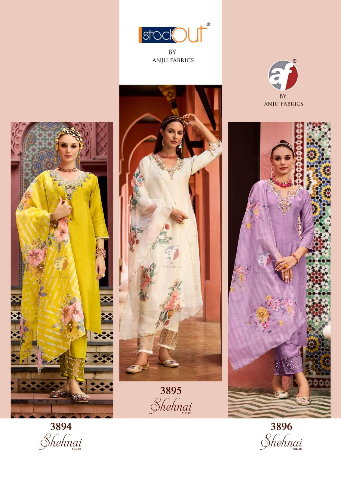 Anju Fabrics Shehnai Vol 8 Readymade Dress Catalog collection 6